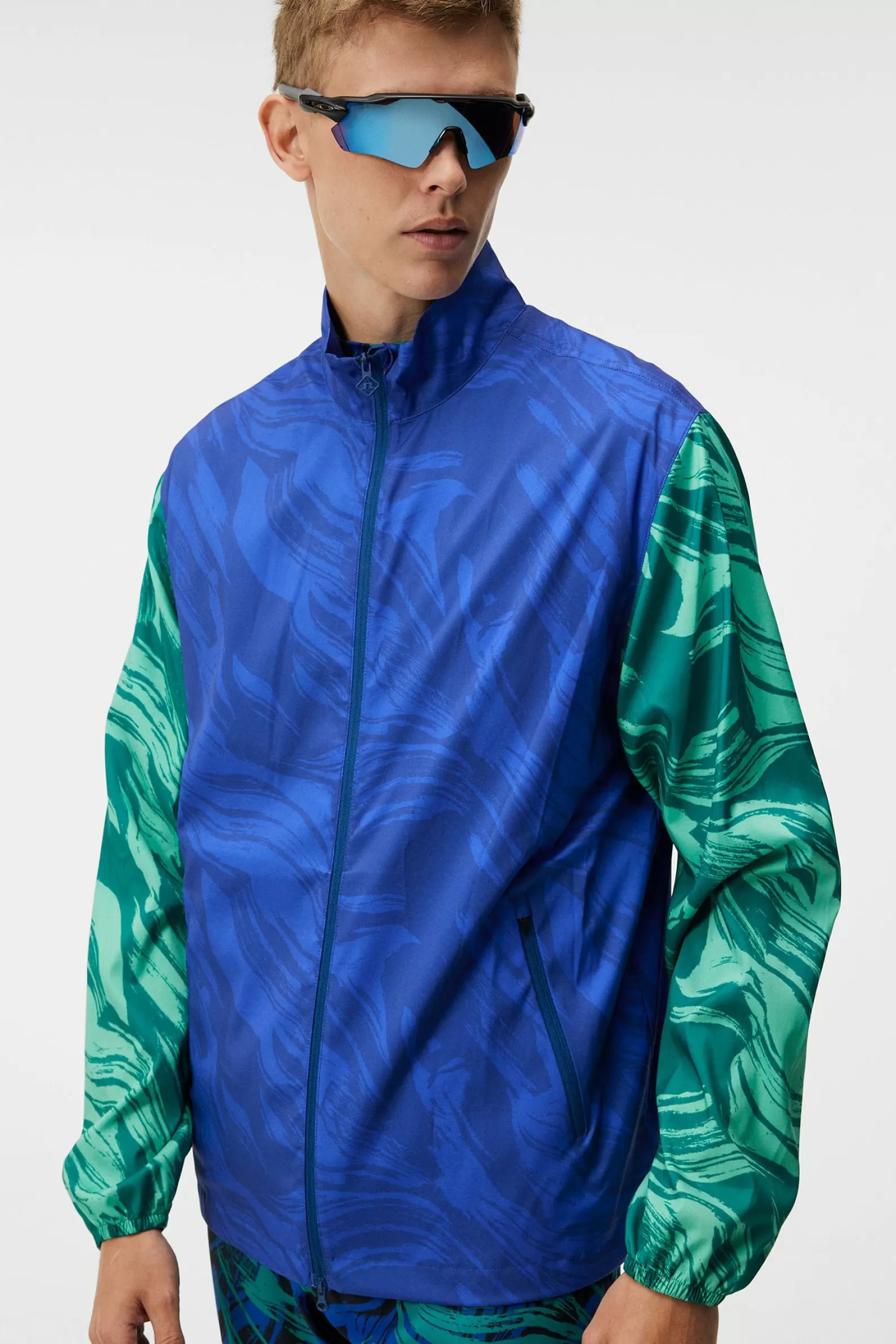 J.Lindeberg Max Printed Wind Jacket Green Valley*MÄN Jackor