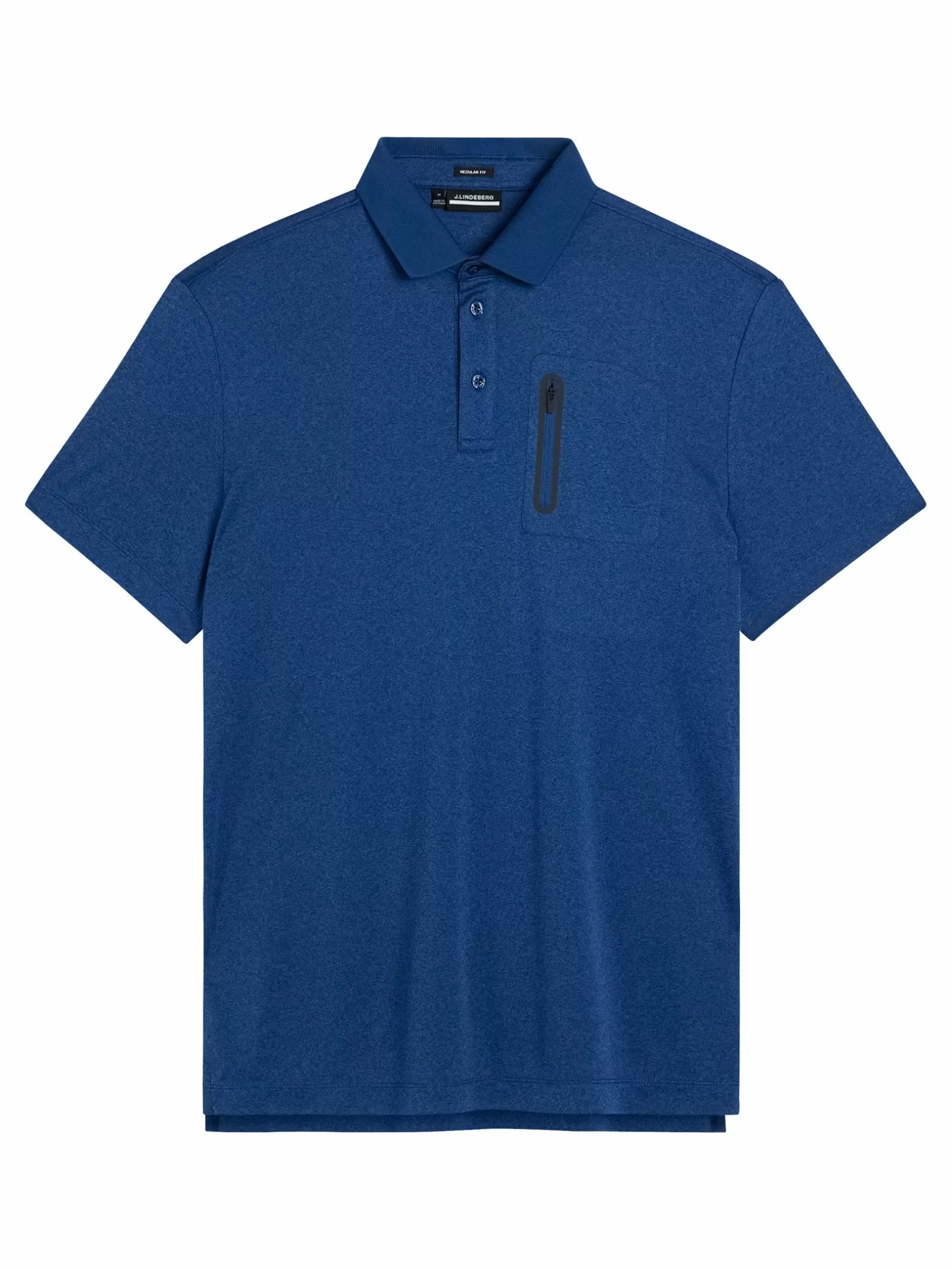 J.Lindeberg Max Regular Fit Polo Estate Blue Melange*MÄN Polotröjor