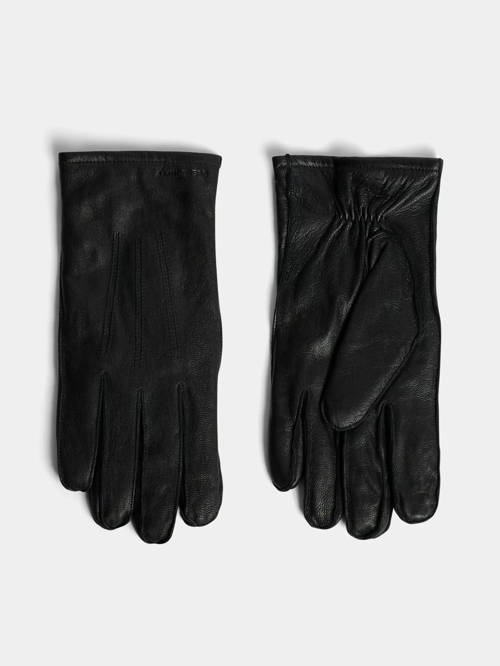 J.Lindeberg Milo Leather Glove Black*MÄN Värmetillbehör