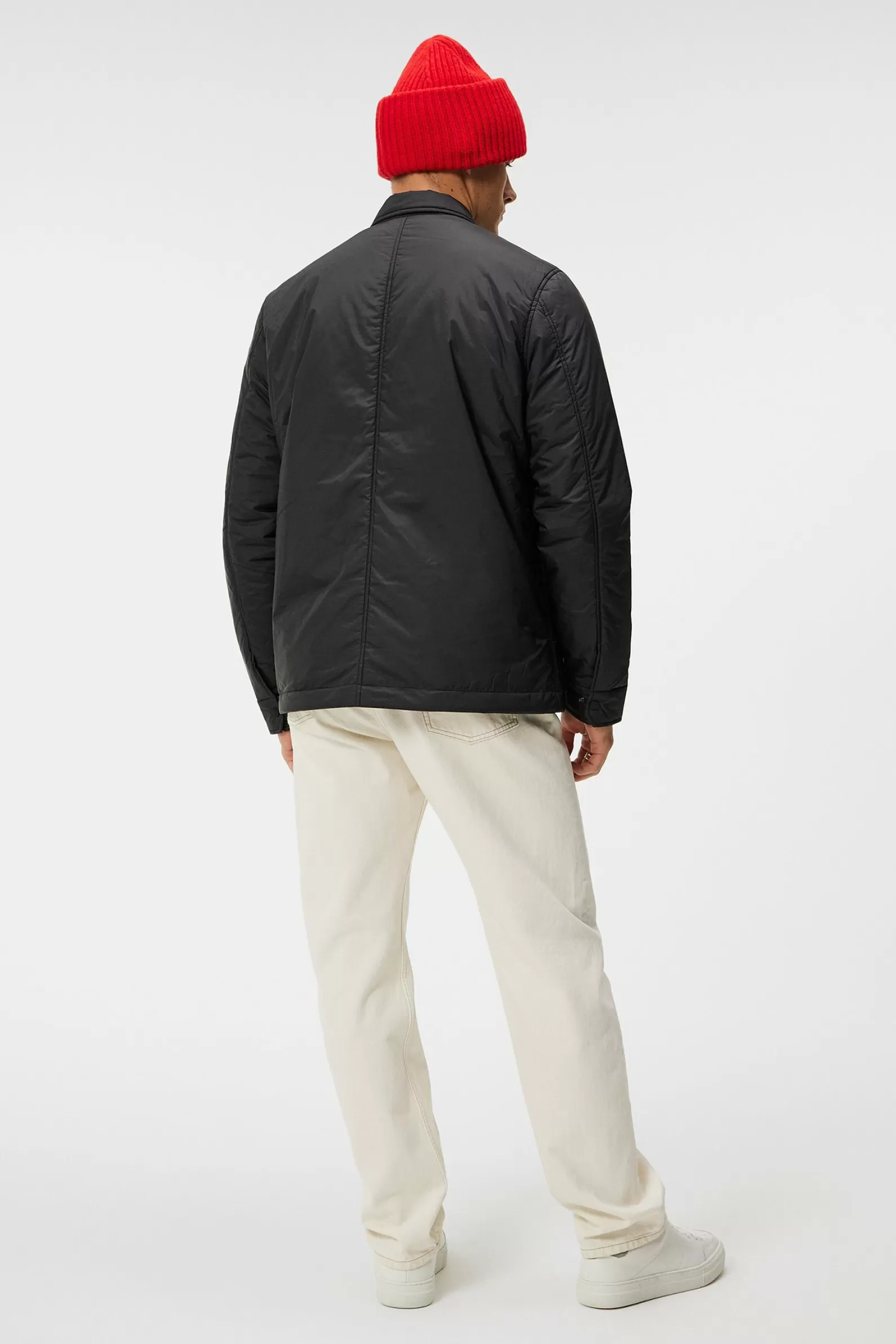 J.Lindeberg Nile Padded Overshirt Black*MÄN Jackor | Övertröjor