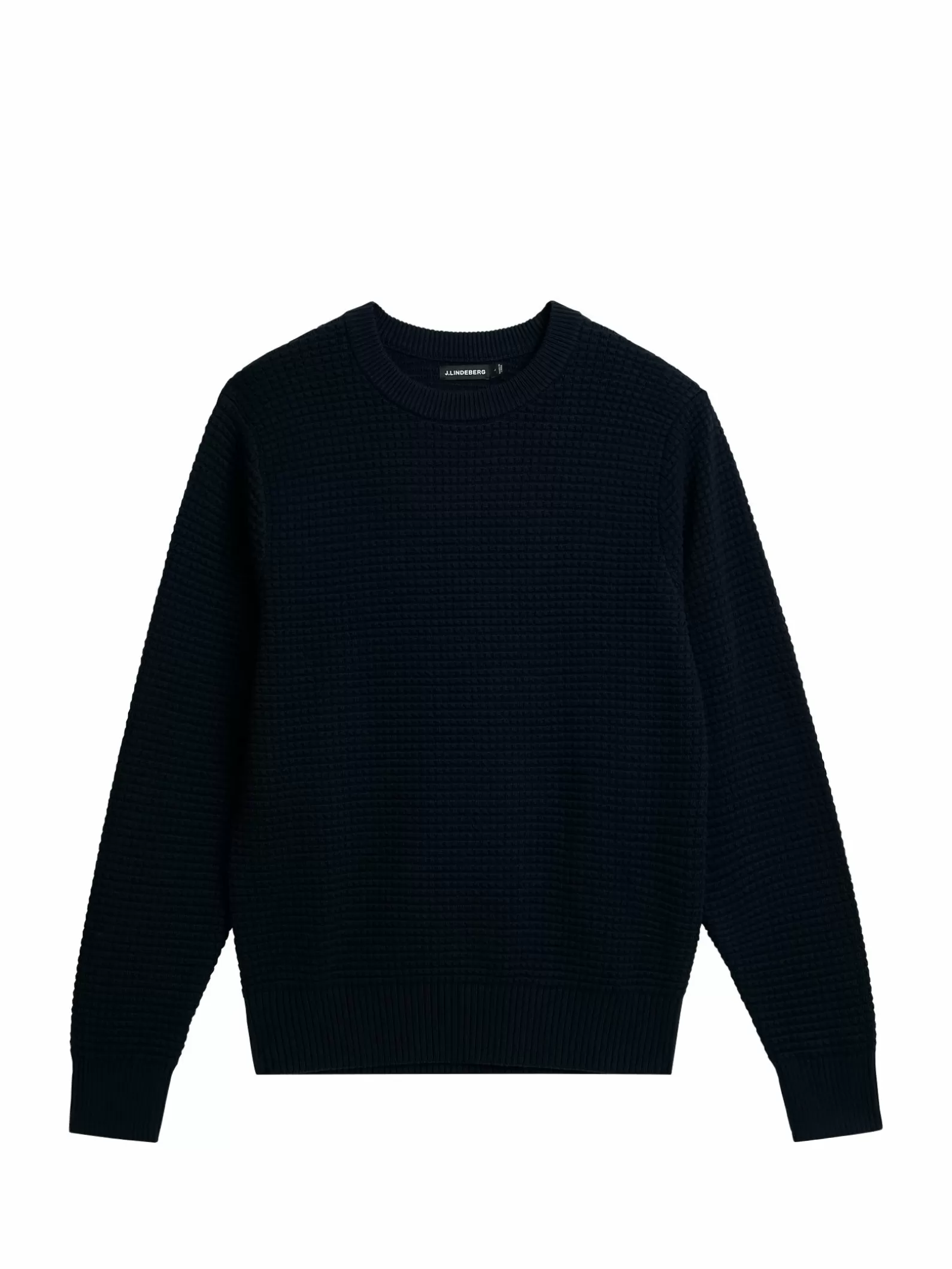 J.Lindeberg Oliver Structure Sweater Jl Navy*MÄN Stickat