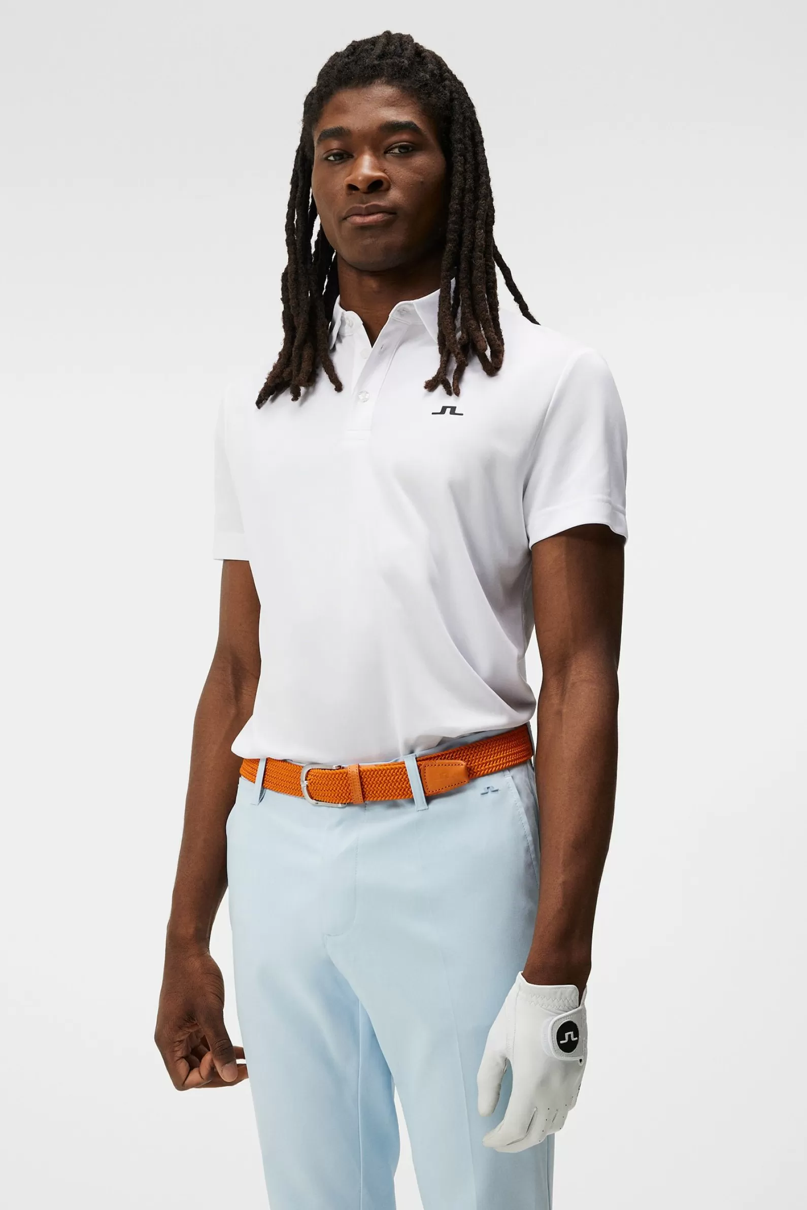 J.Lindeberg Peat Regular Fit Polo White*MÄN Polotröjor