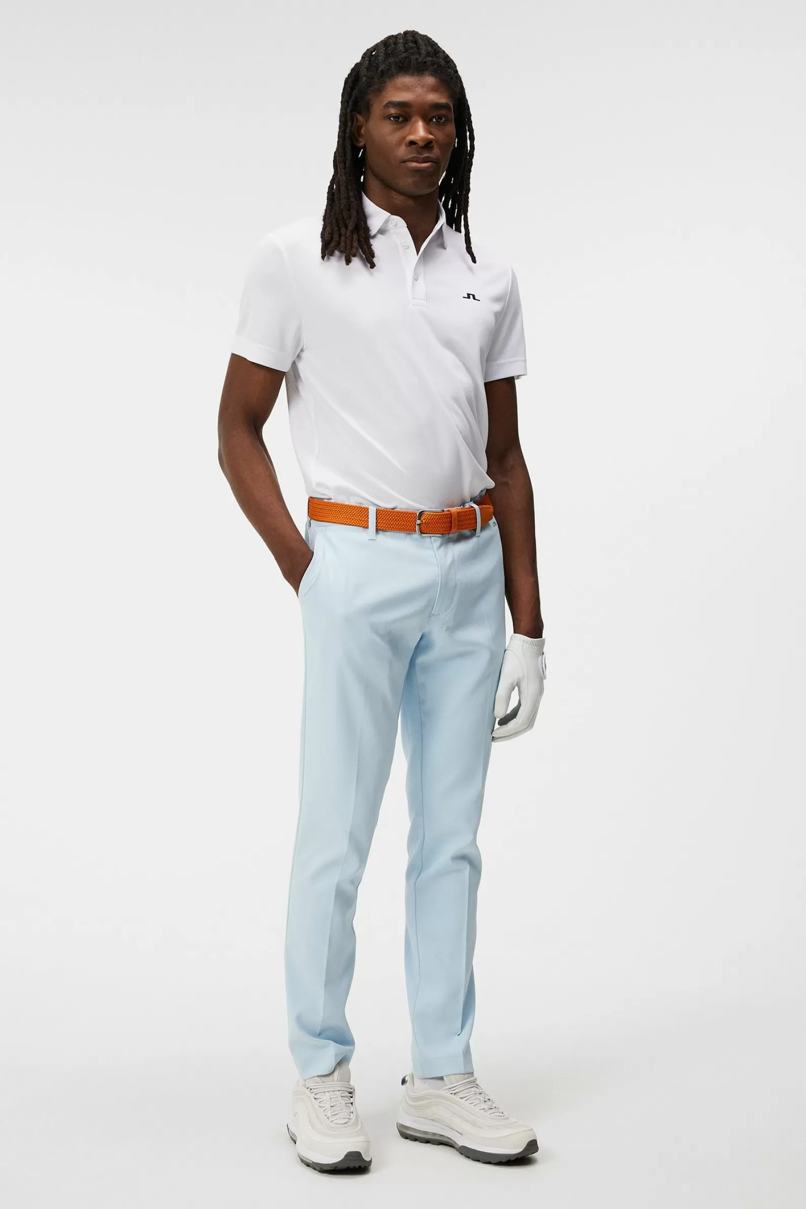 J.Lindeberg Peat Regular Fit Polo White*MÄN Polotröjor