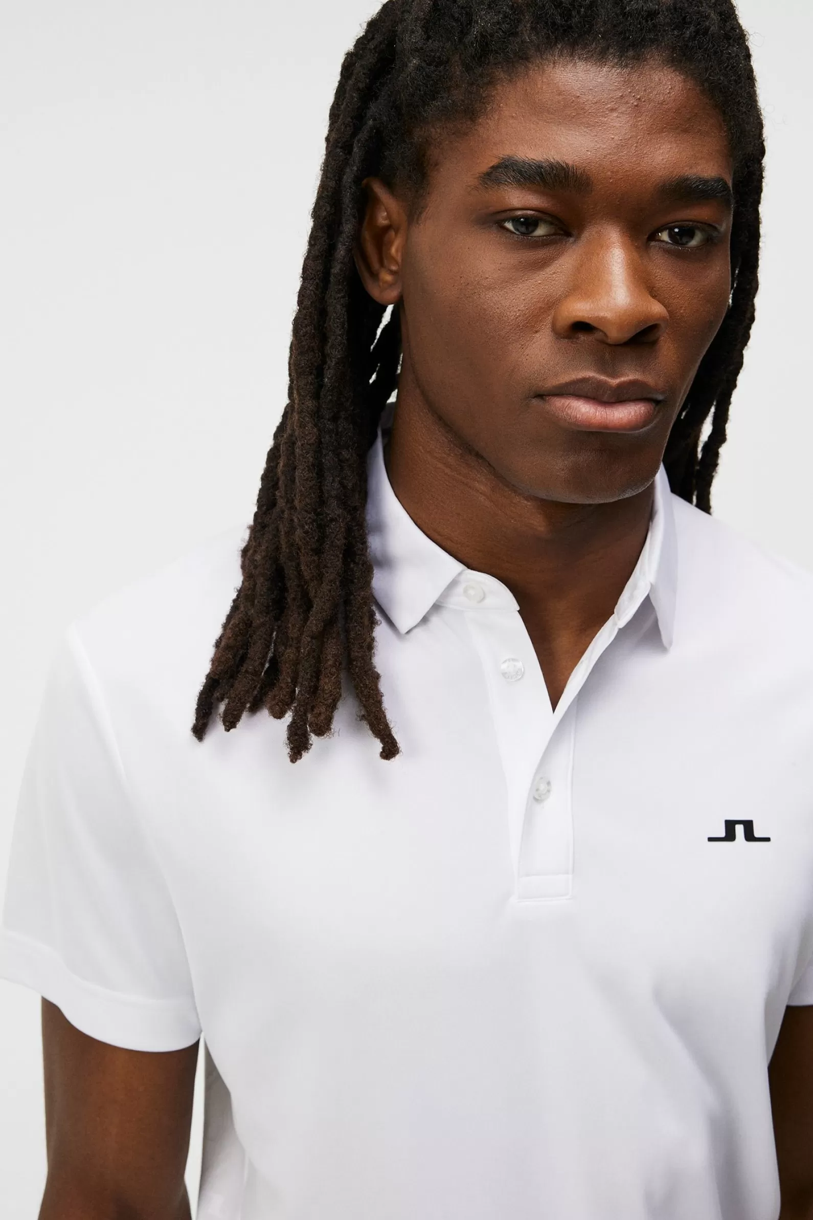 J.Lindeberg Peat Regular Fit Polo White*MÄN Polotröjor