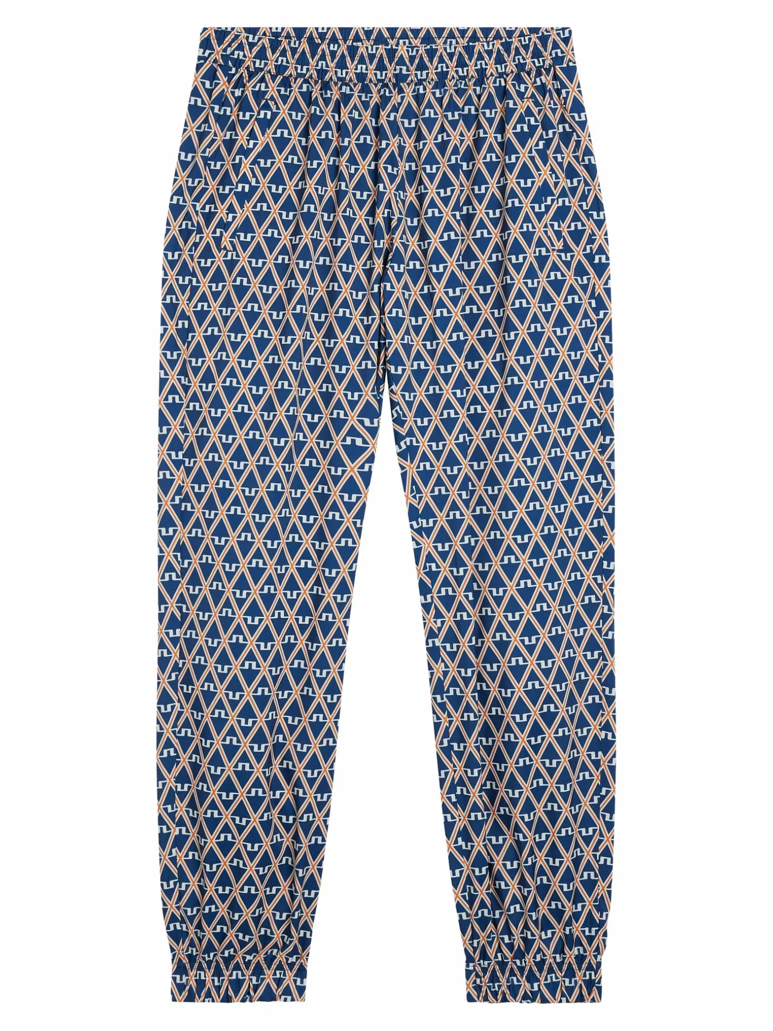 J.Lindeberg Petrus Print Pant Estate Blue Diamond*MÄN Byxor