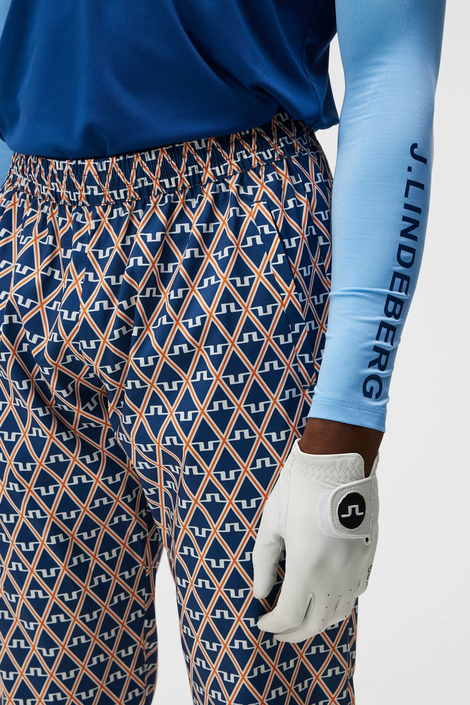 J.Lindeberg Petrus Print Pant Estate Blue Diamond*MÄN Byxor