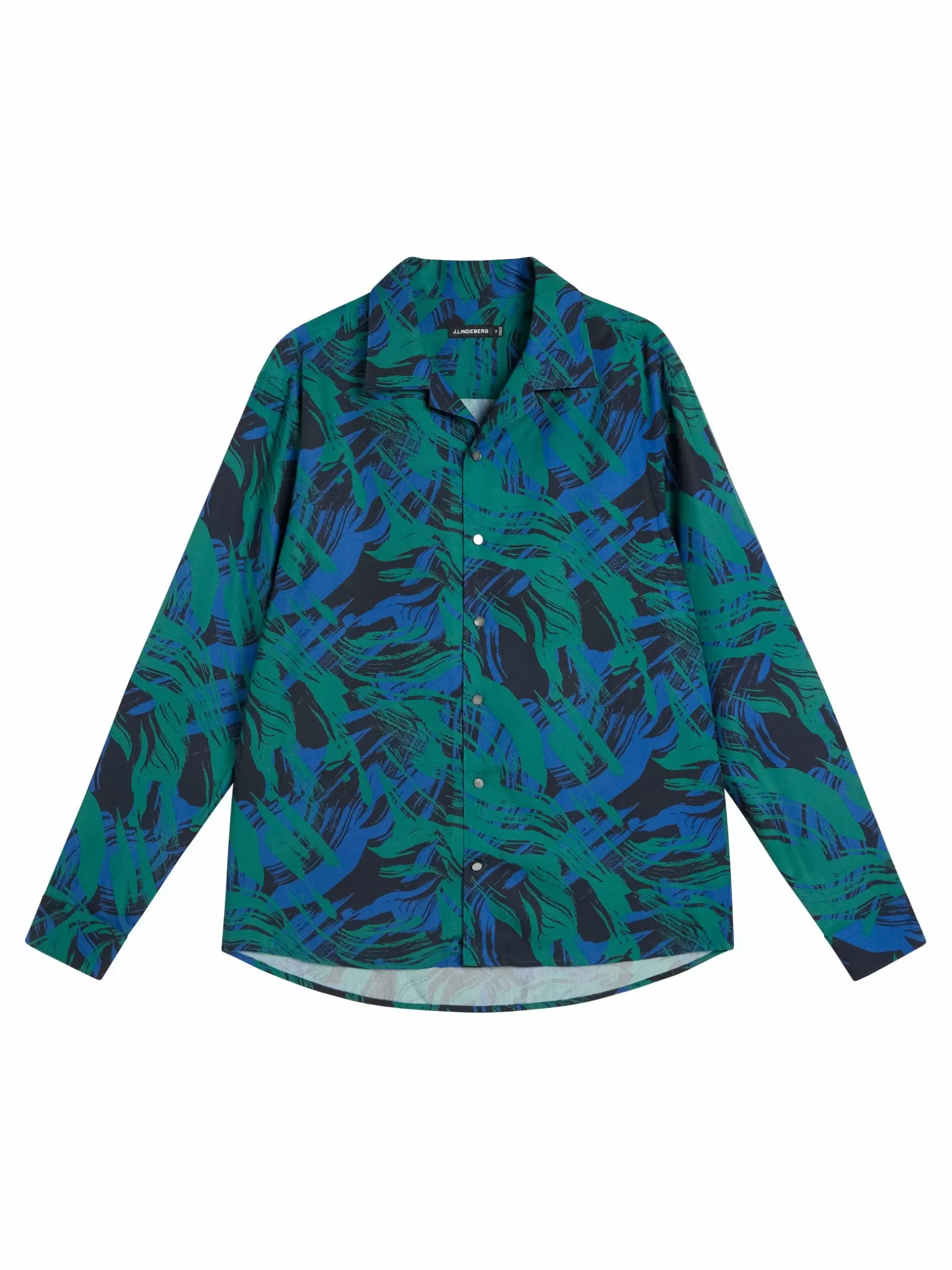 J.Lindeberg Playa Printed Tencel Shirt Navy Valley*MÄN Stickat | Skjortor