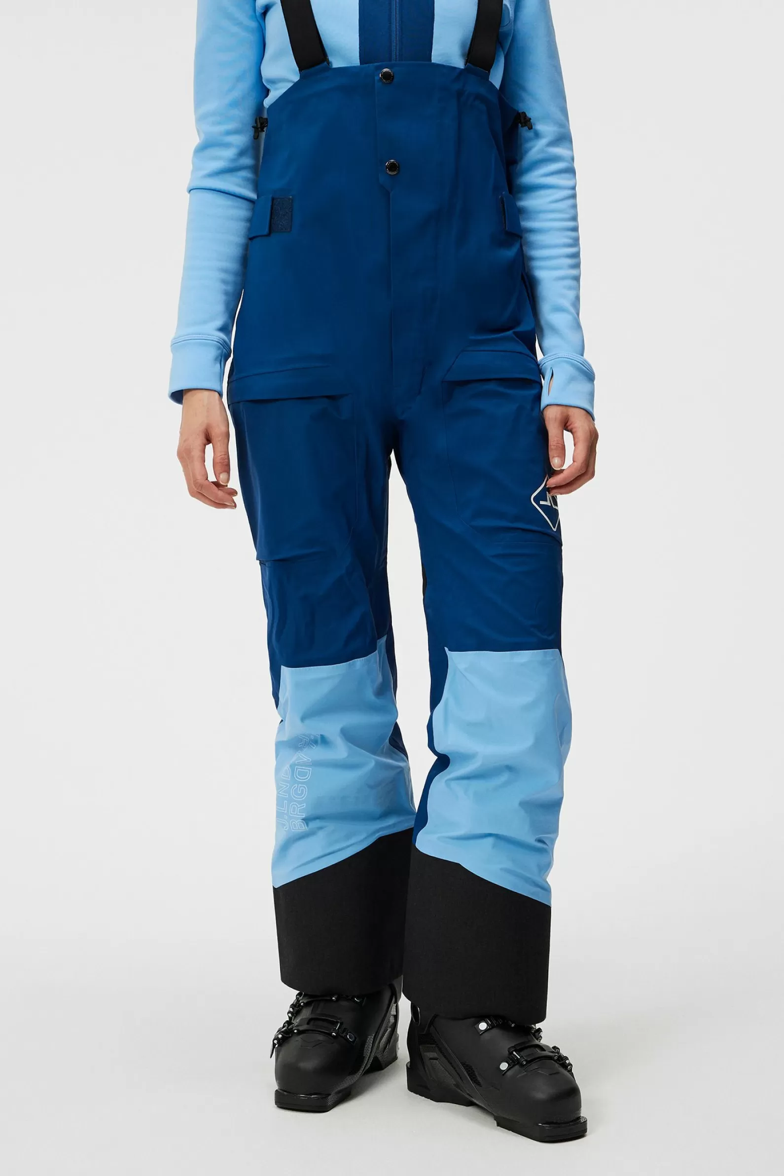 J.Lindeberg Powerline Bib Pant Estate Blue*KVINNOR Byxor