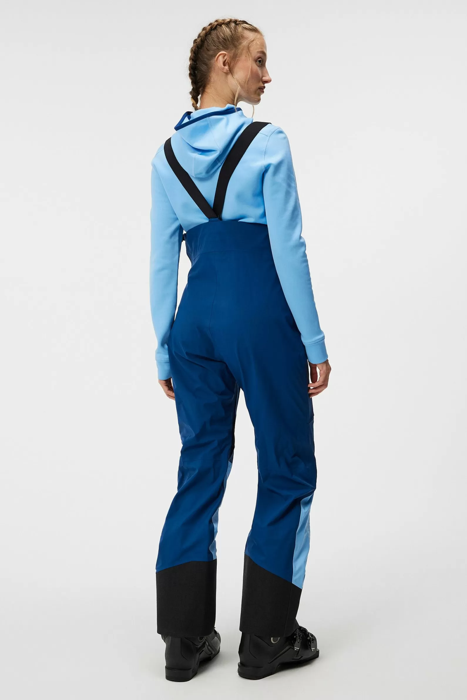 J.Lindeberg Powerline Bib Pant Estate Blue*KVINNOR Byxor