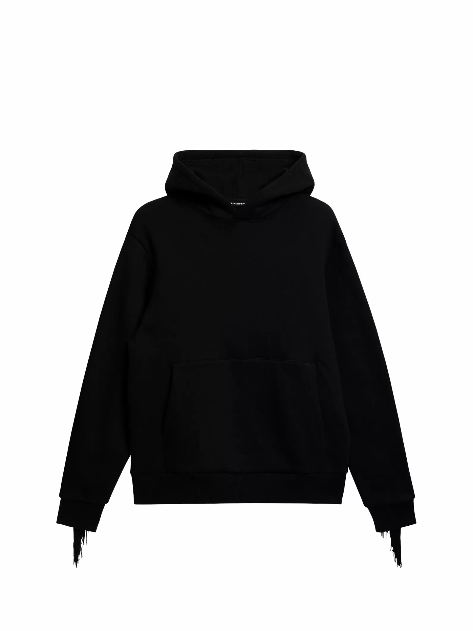 J.Lindeberg Prospector Fringed Hoodie Black*MÄN Hoodies