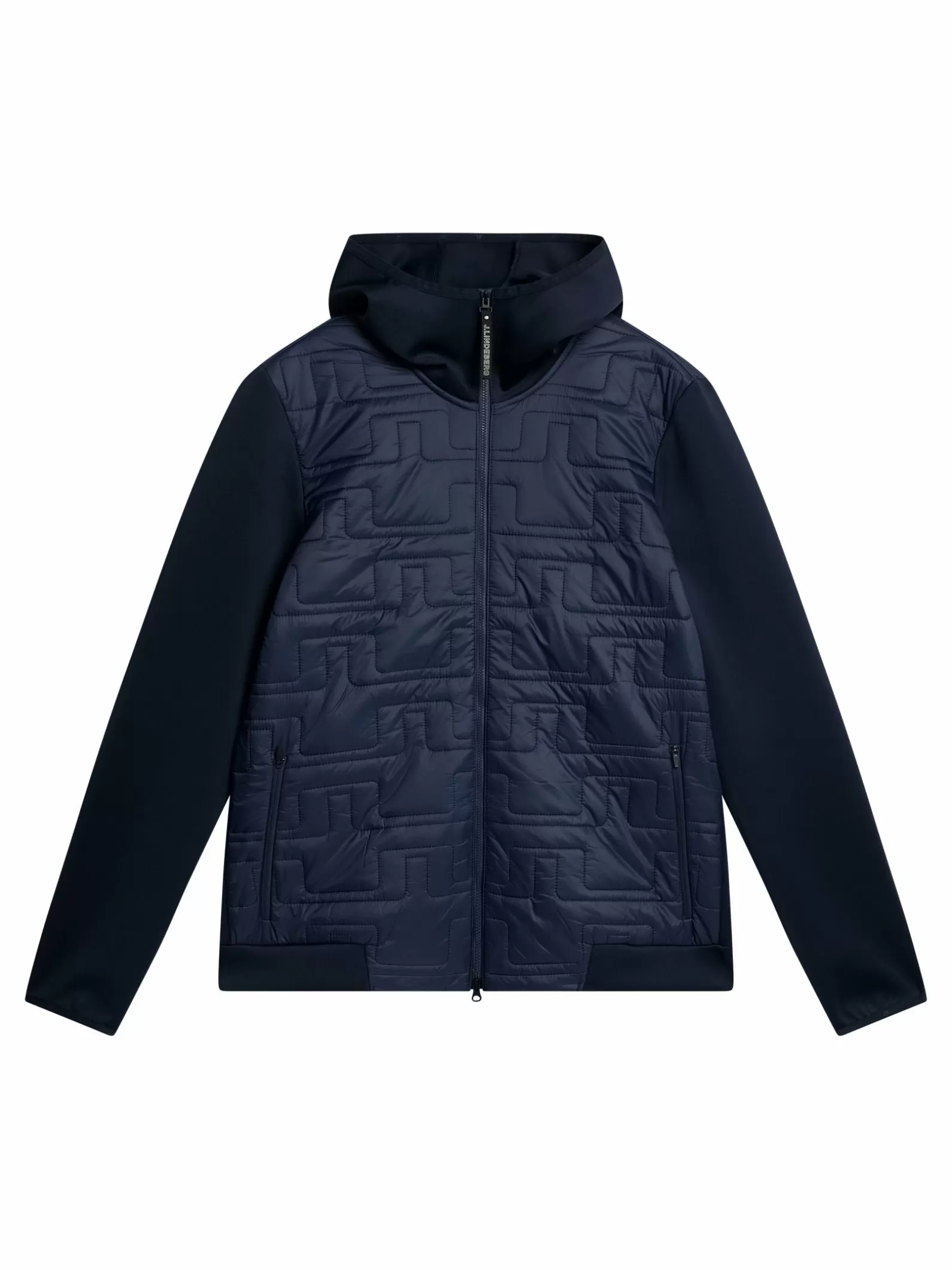 J.Lindeberg Quilt Hybrid Hood Jacket Jl Navy*MÄN Jackor