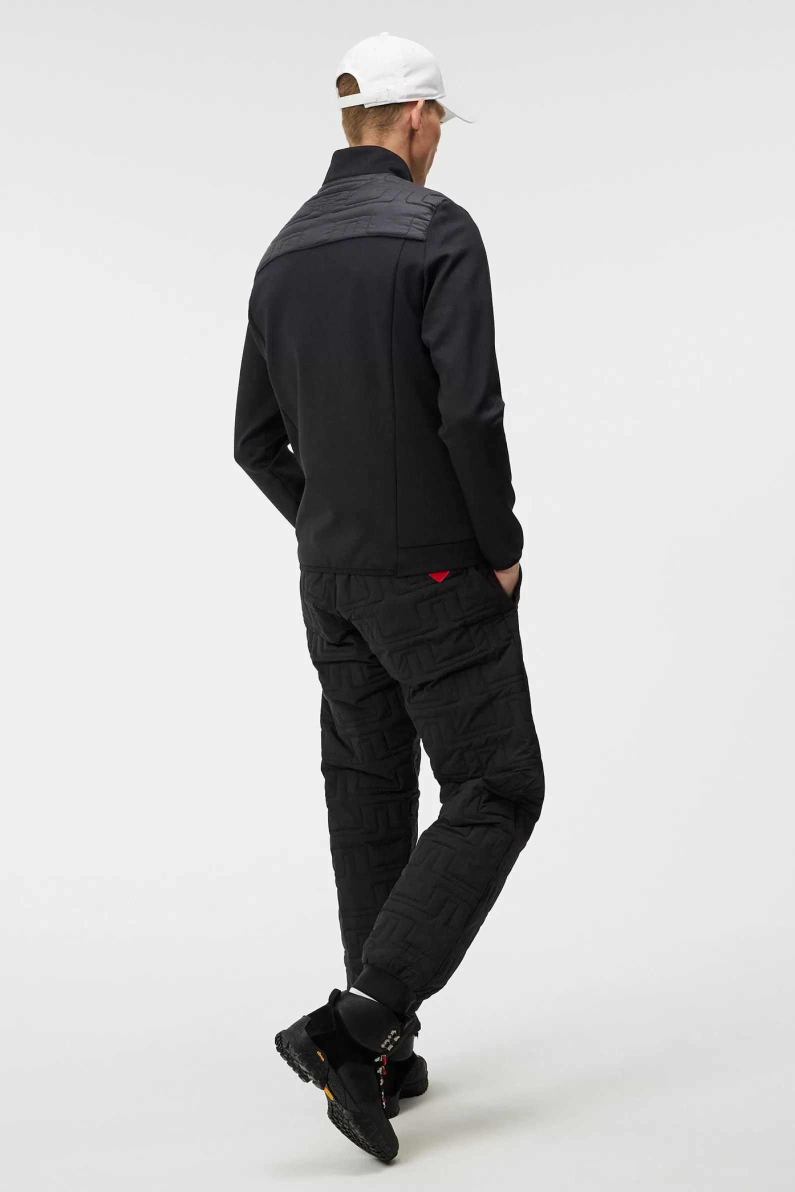 J.Lindeberg Quilt Hybrid Jacket Black*MÄN Jackor