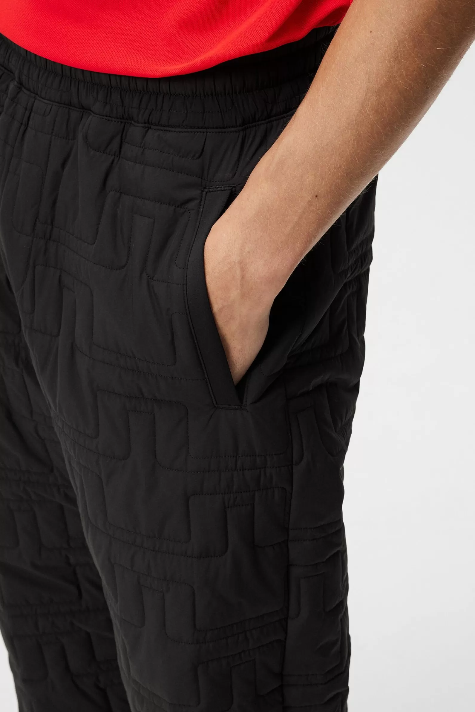 J.Lindeberg Quilted Pants Black*MÄN Byxor