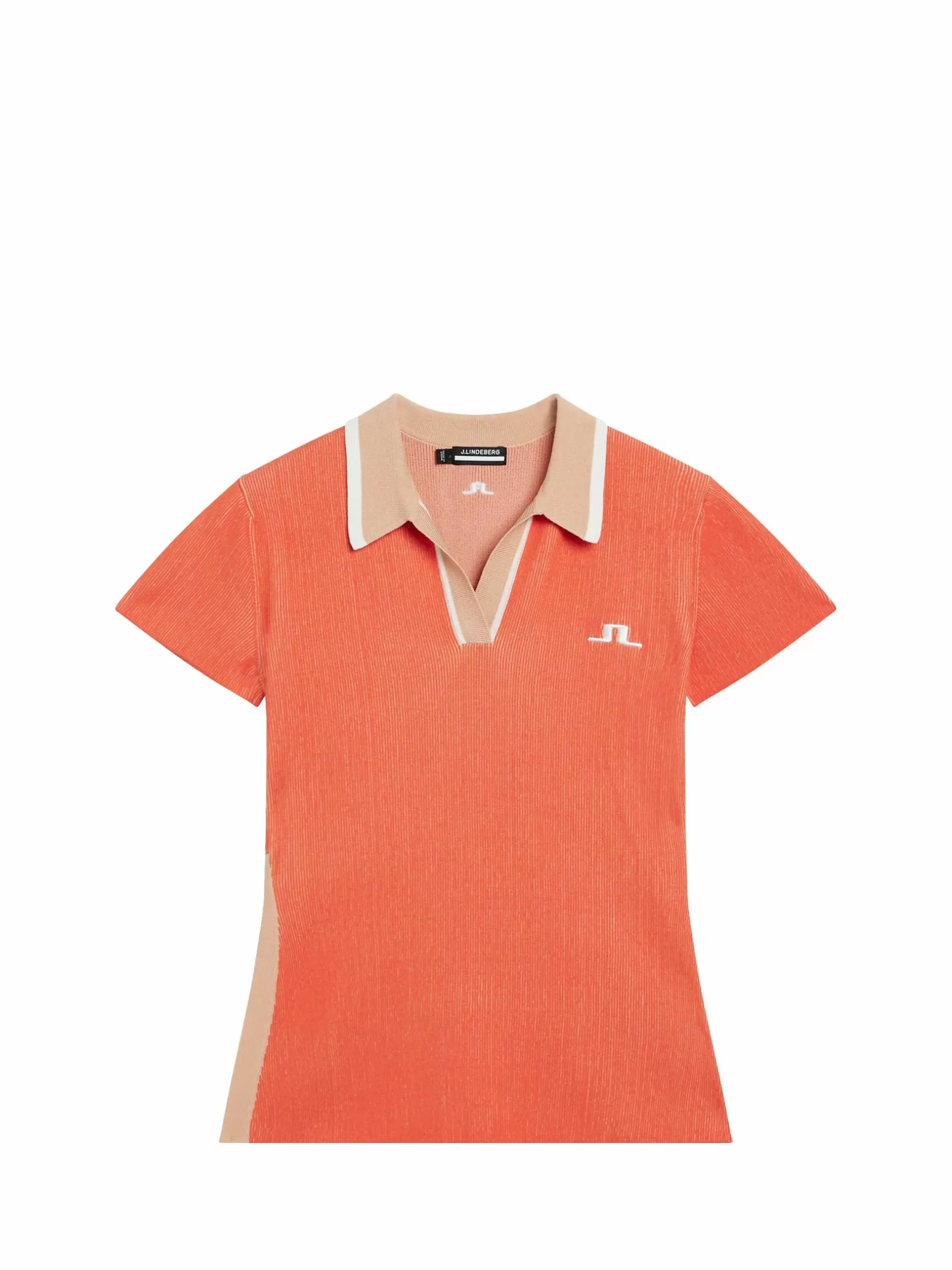 J.Lindeberg Rani Knitted Polo Hot Coral*KVINNOR Polotröjor | Stickat