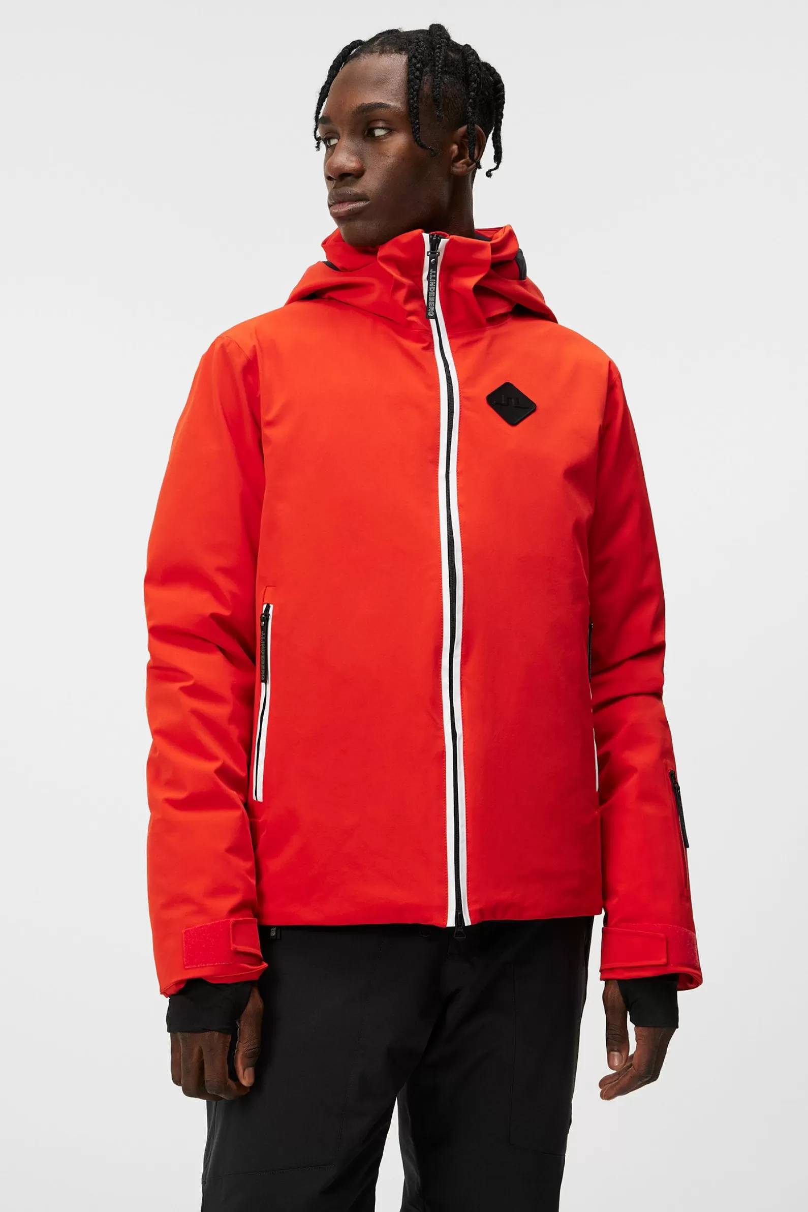 J.Lindeberg Ray Hybrid Jacket Fiery Red*MÄN Jackor