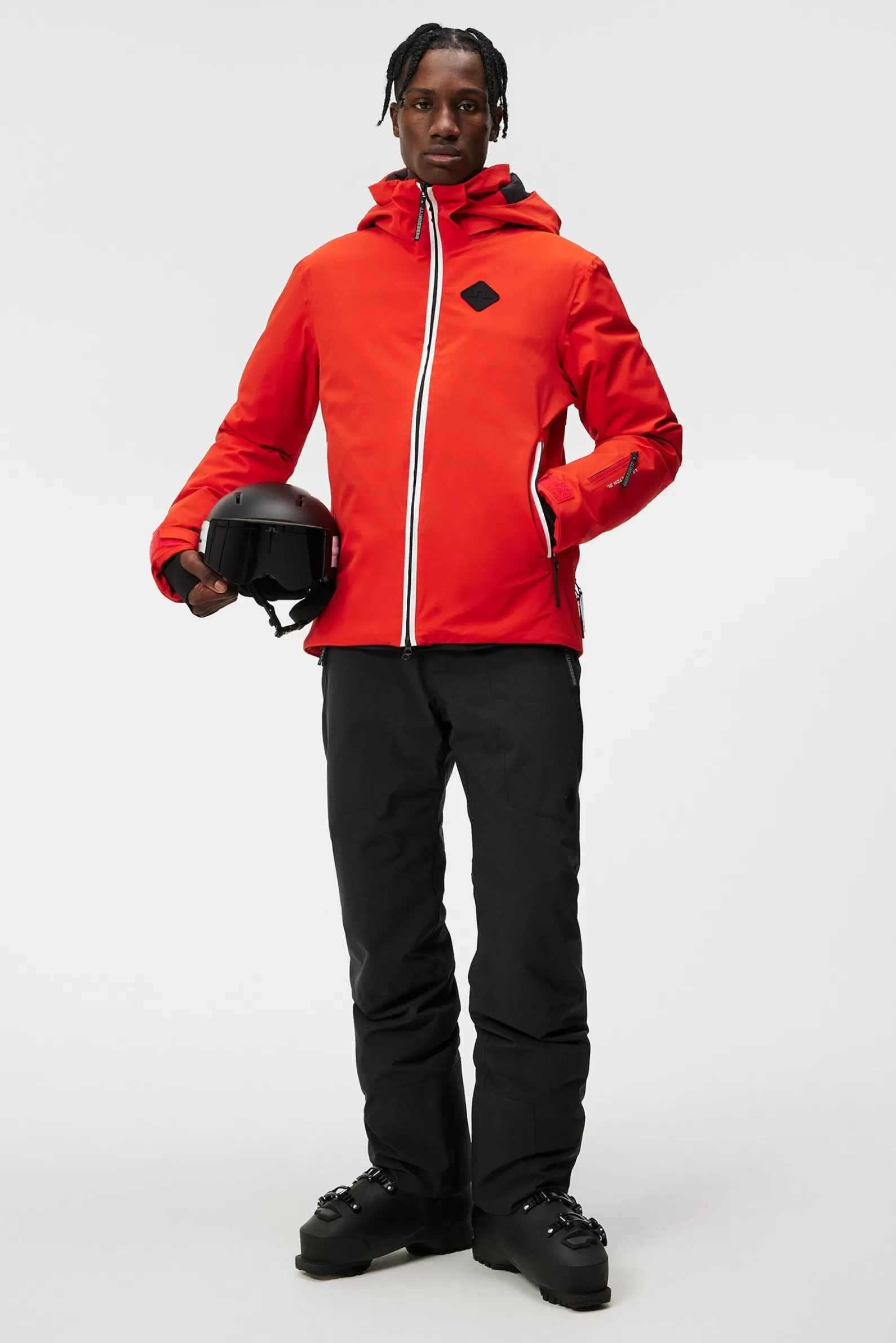 J.Lindeberg Ray Hybrid Jacket Fiery Red*MÄN Jackor