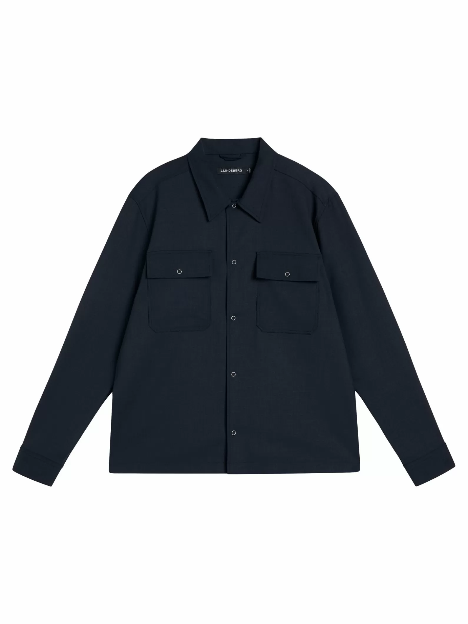 J.Lindeberg Reid Twill Overshirt Jl Navy*MÄN Jackor | Övertröjor | Skjortor