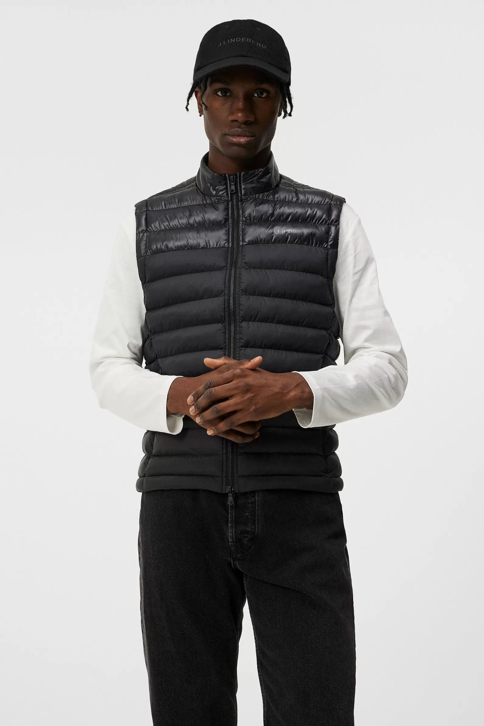 J.Lindeberg Rick Light Weight Vest Black*MÄN Gilets