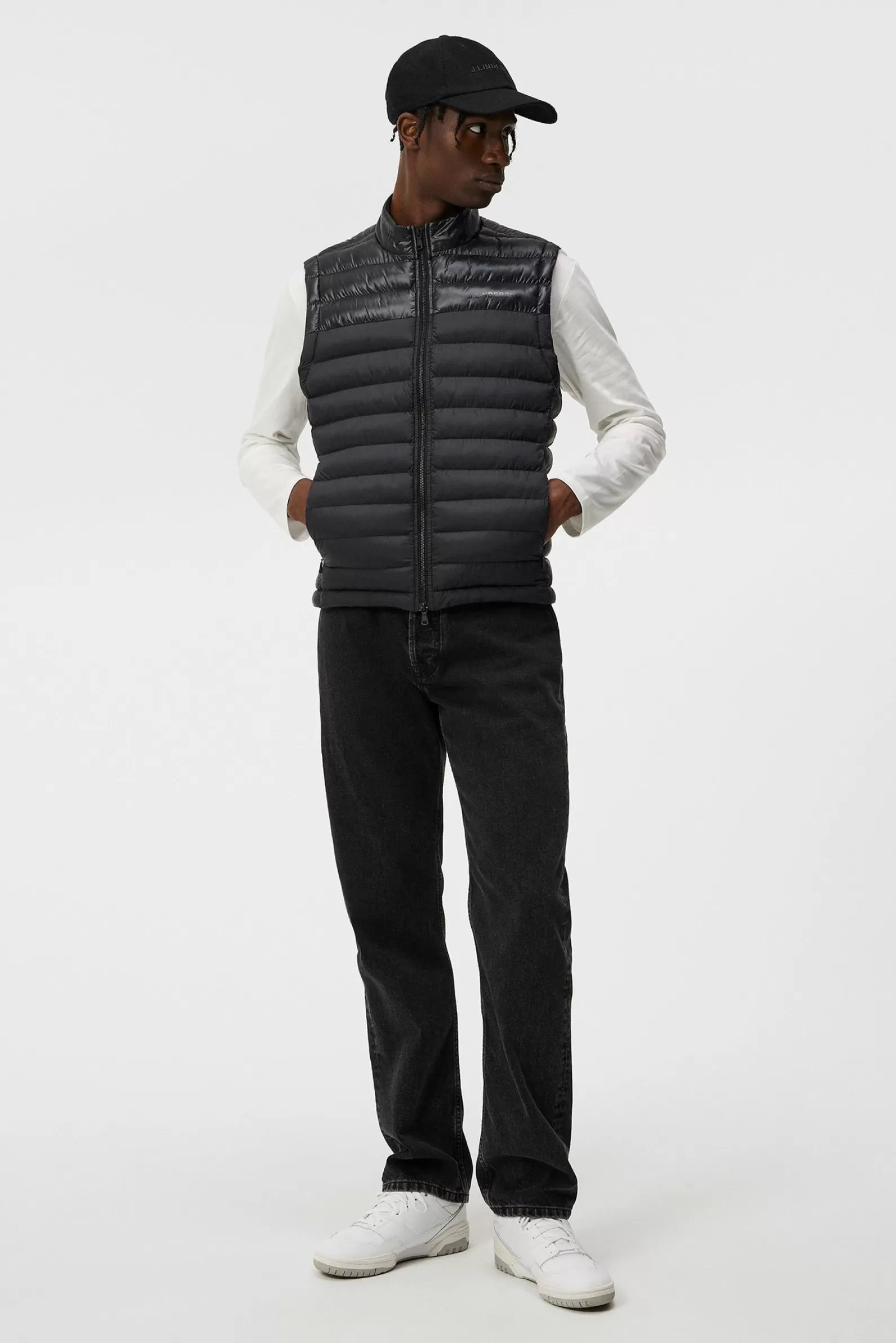 J.Lindeberg Rick Light Weight Vest Black*MÄN Gilets