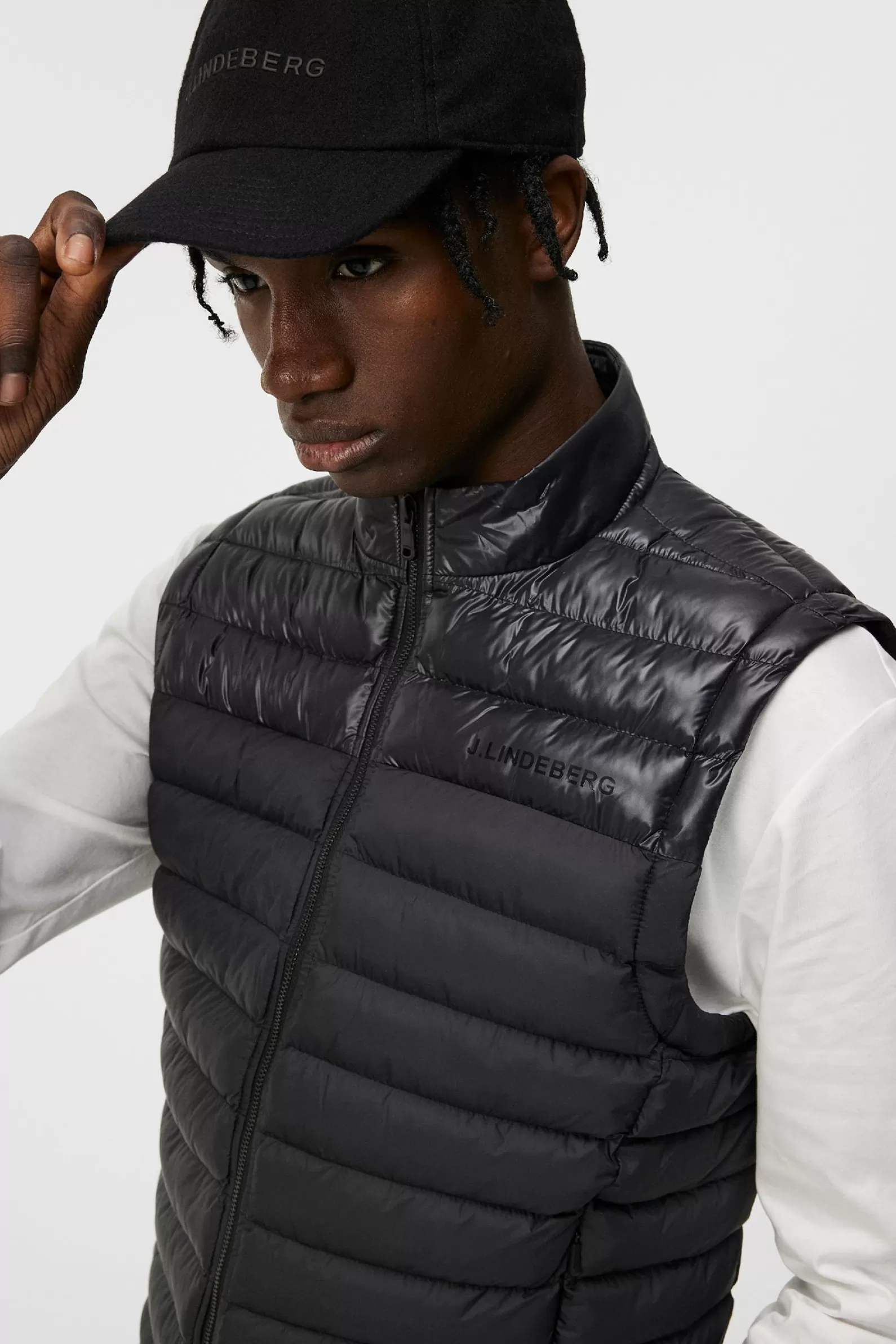 J.Lindeberg Rick Light Weight Vest Black*MÄN Gilets