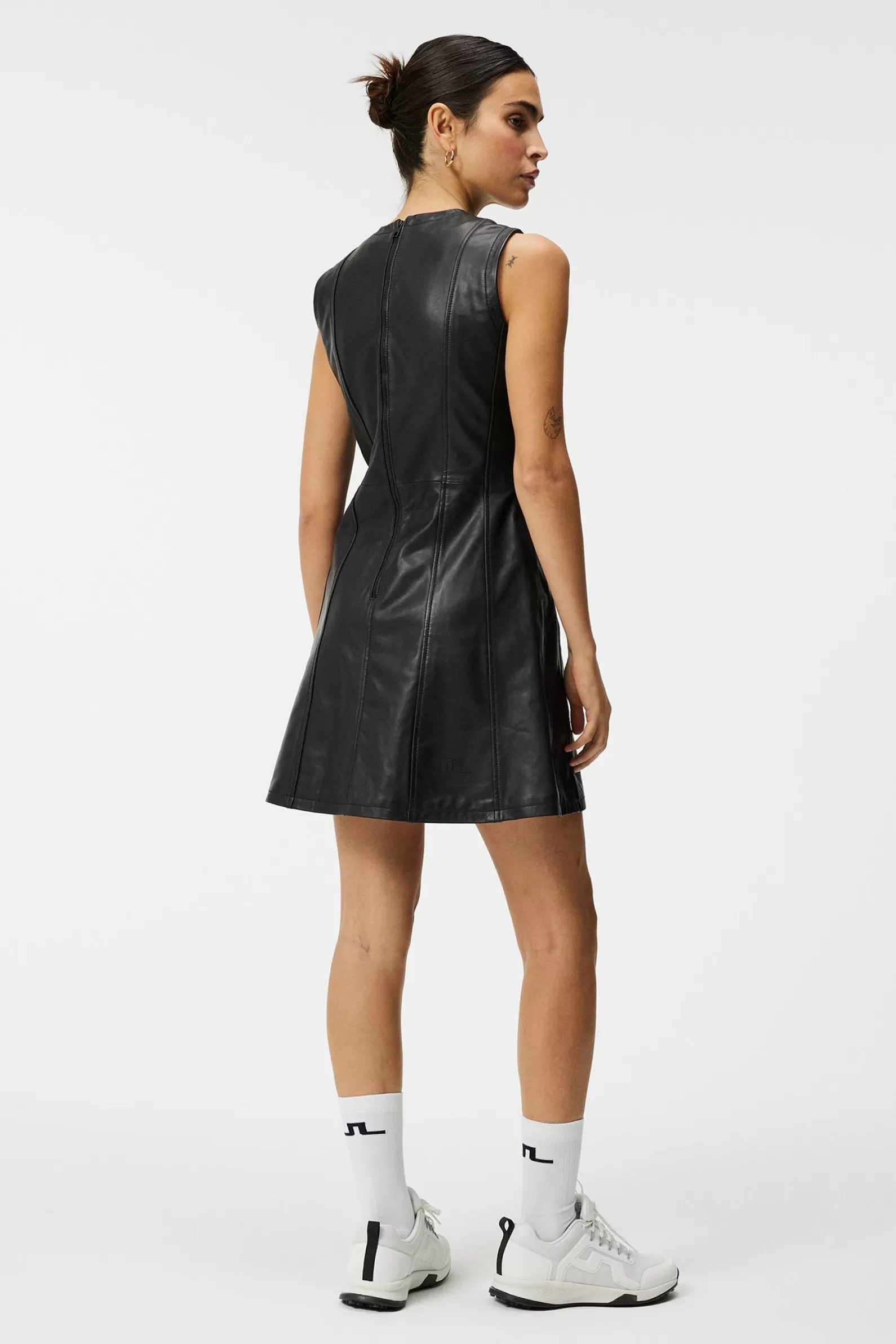 J.Lindeberg Ruby Leather Dress Black*KVINNOR Klänningar