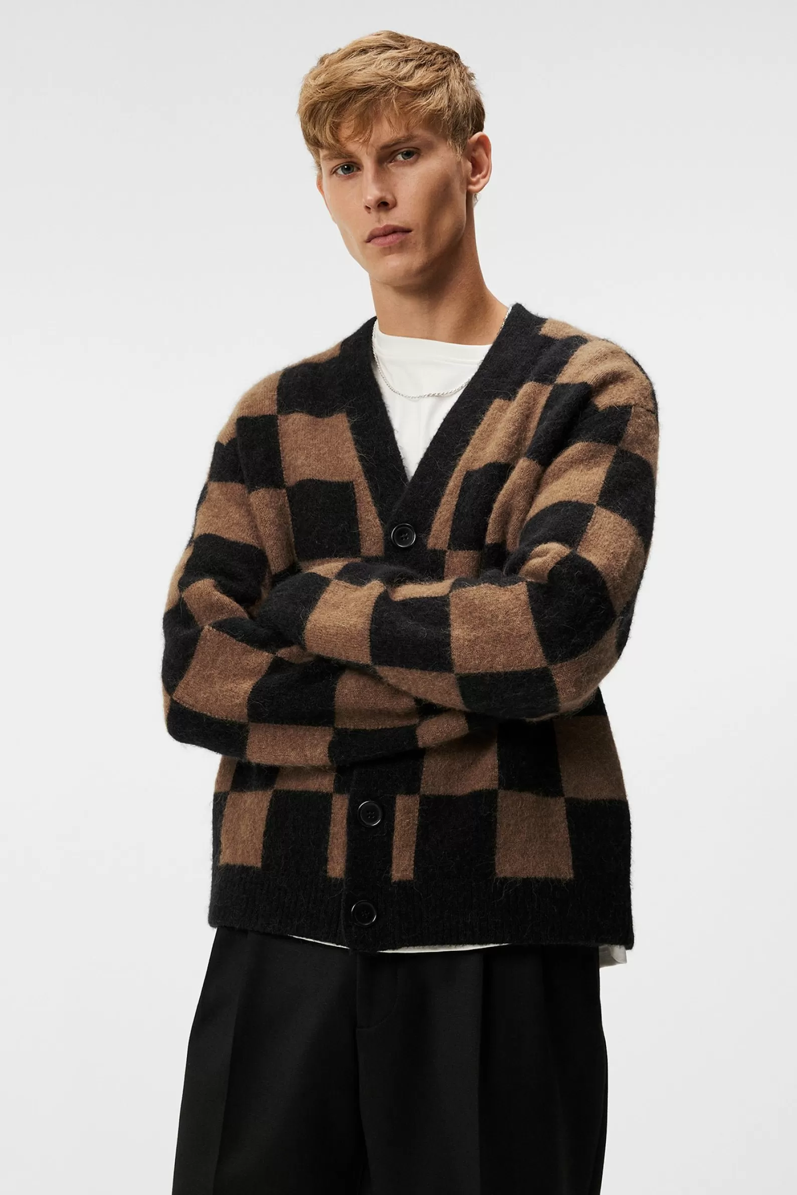 J.Lindeberg Sammy Knitted Cardigan Black*MÄN Stickat