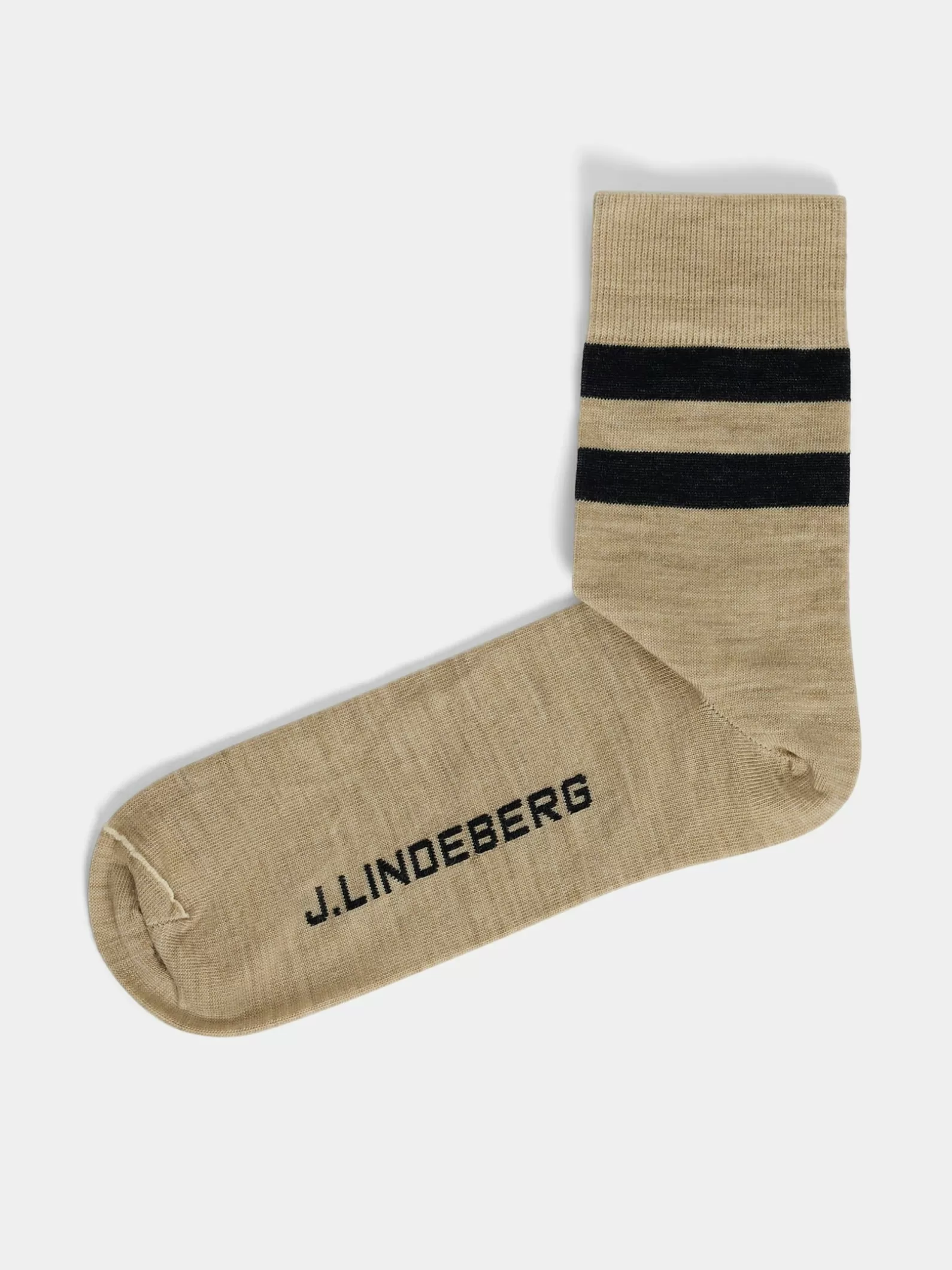 J.Lindeberg Samuel Stripe Sock Oyster Gray*MÄN Strumpor