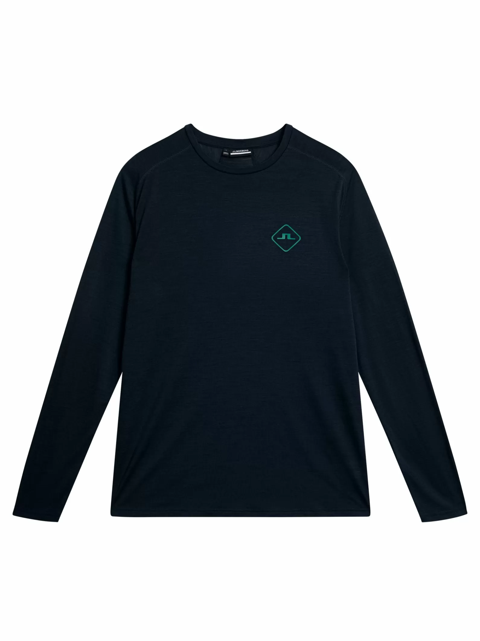 J.Lindeberg Shaun Wool Long Sleeve Tee Jl Navy*MÄN Bas- och mellanlager | T-shirts