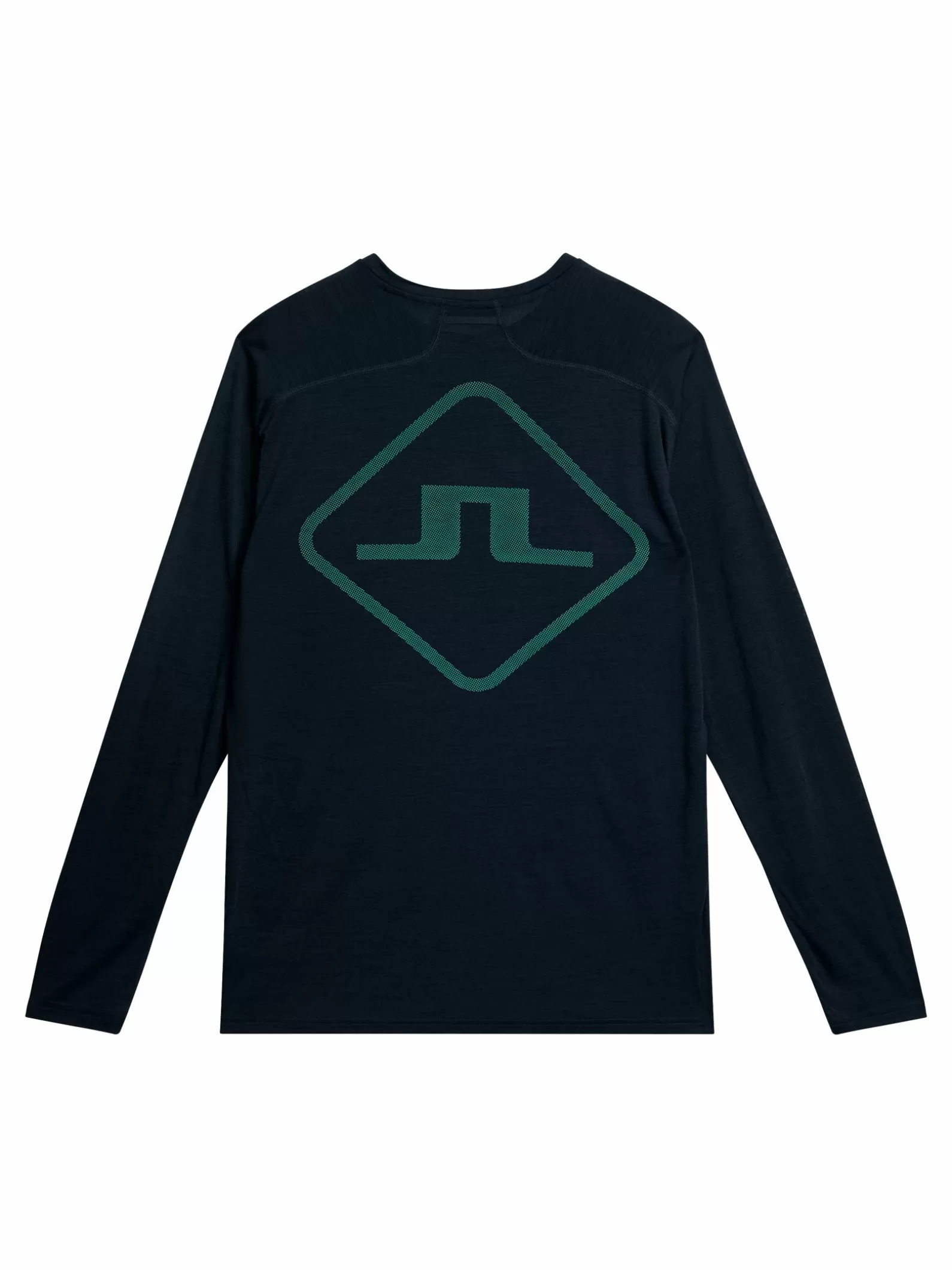 J.Lindeberg Shaun Wool Long Sleeve Tee Jl Navy*MÄN Bas- och mellanlager | T-shirts