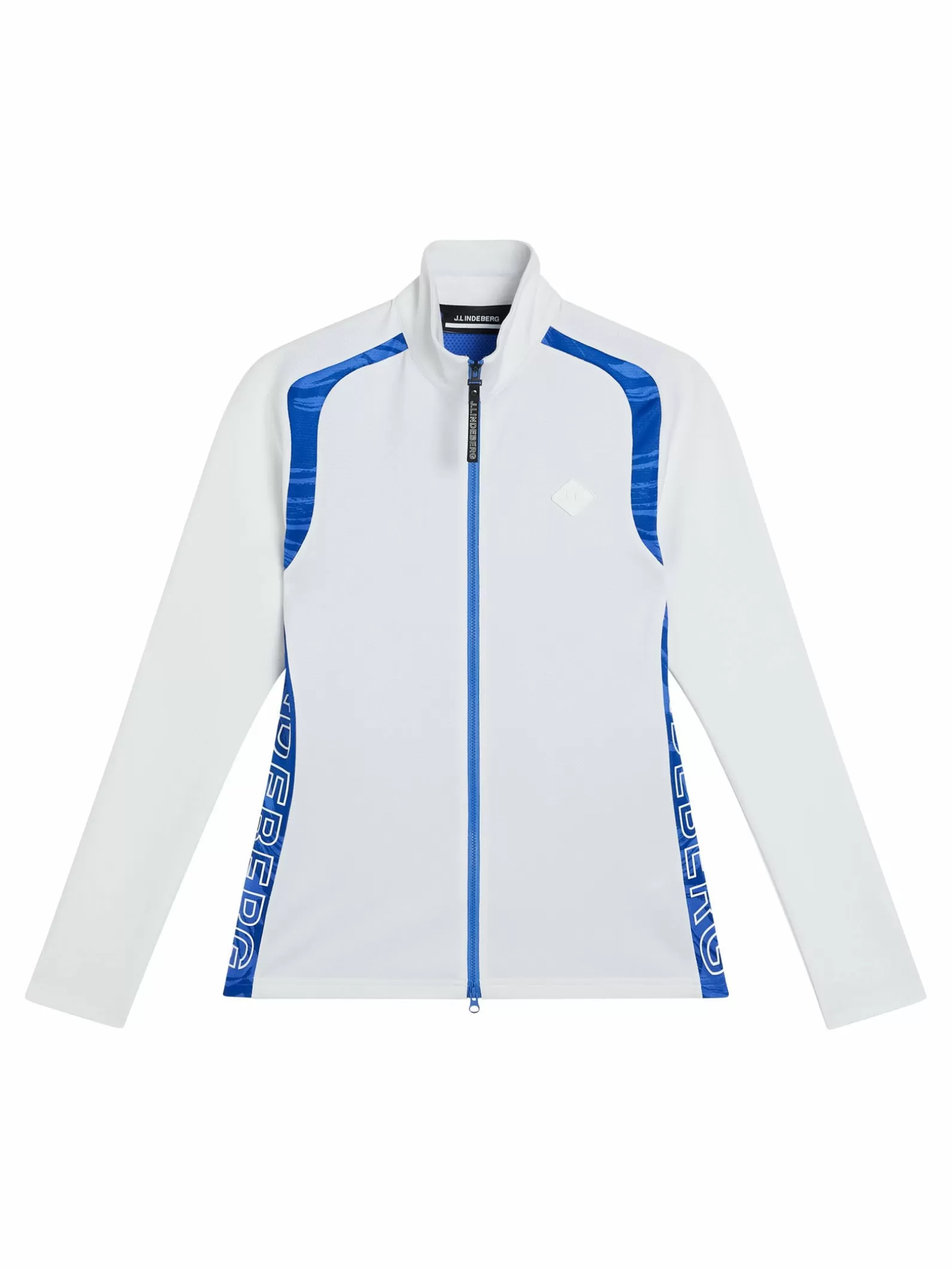 J.Lindeberg Solar Print Full Zip Mid Layer Blue Valley*KVINNOR Bas- och mellanlager