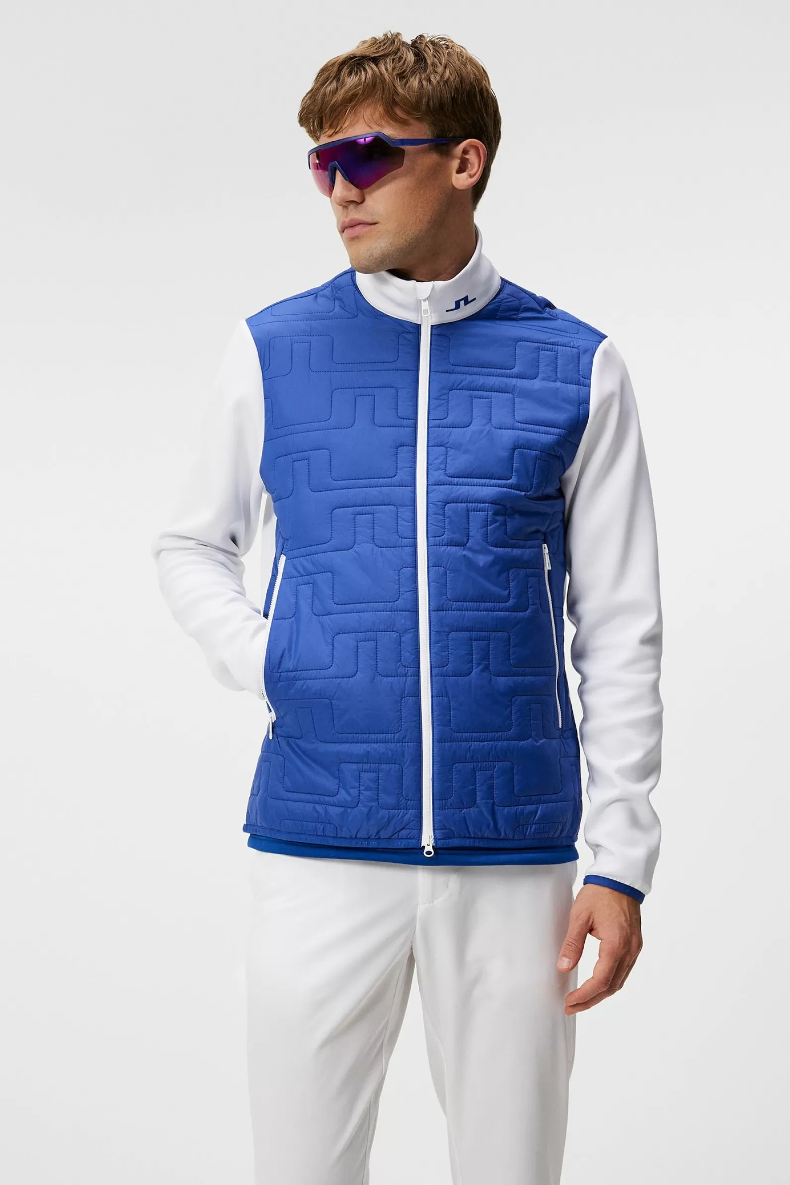 J.Lindeberg Stefano Hybrid Jacket Sodalite Blue*MÄN Jackor