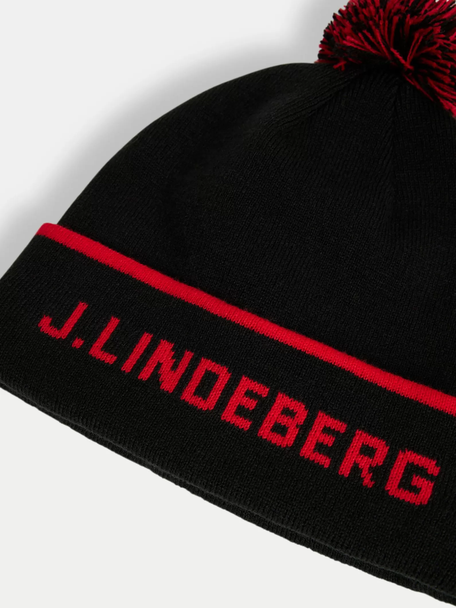 J.Lindeberg Stripe Beanie Estate Blue*MÄN Värmetillbehör