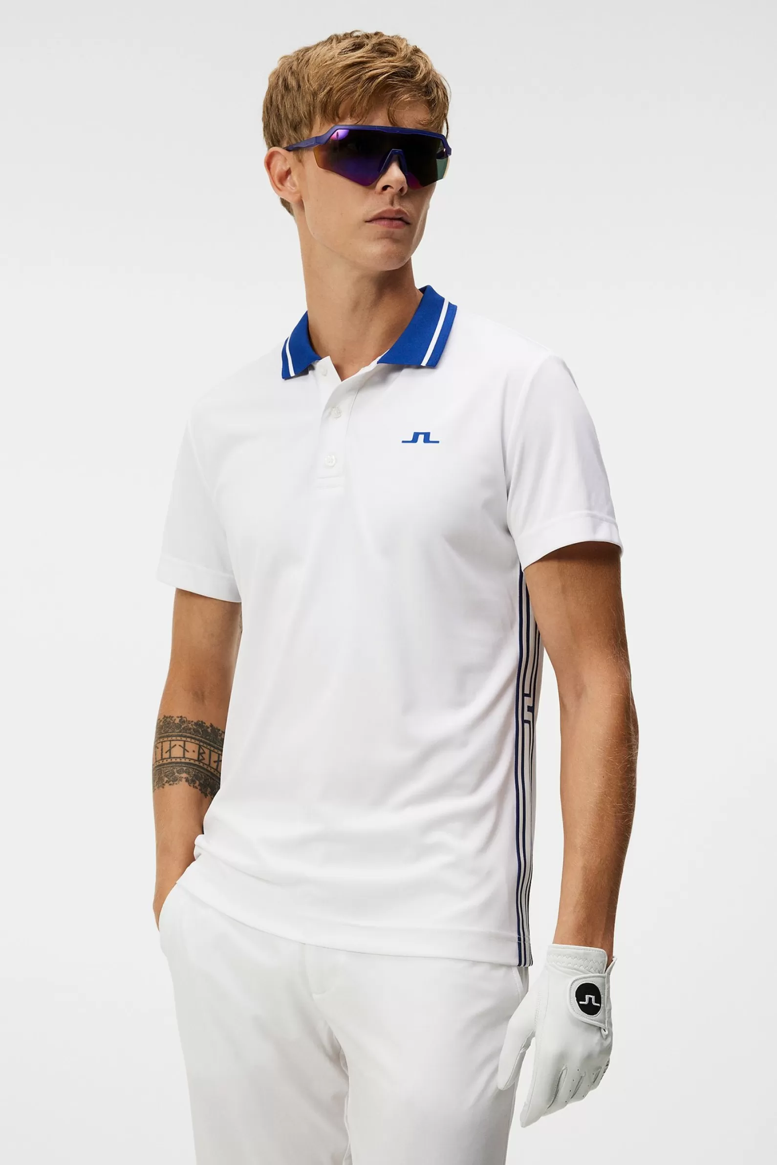 J.Lindeberg Taiden Slim Fit Polo White*MÄN Polotröjor