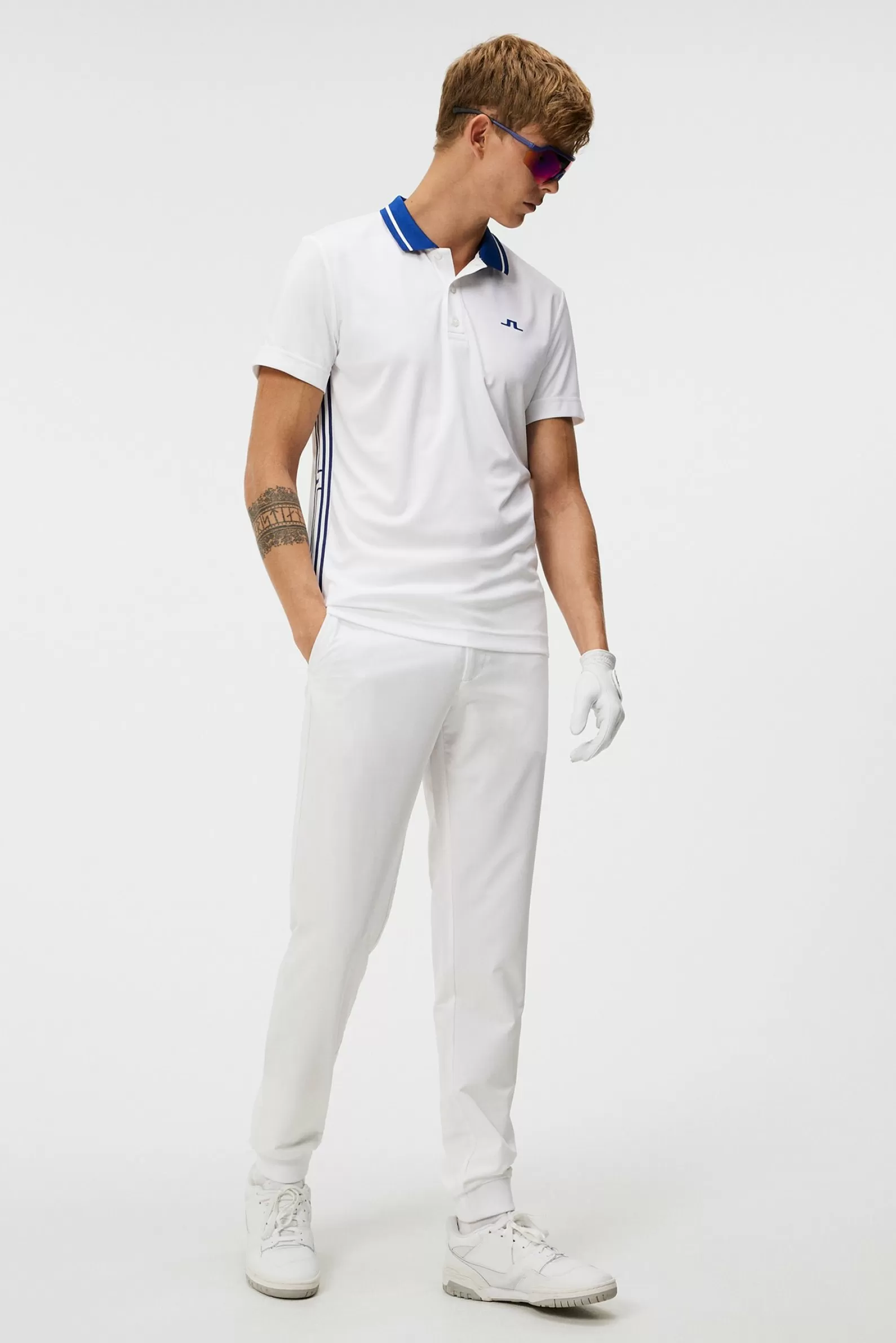 J.Lindeberg Taiden Slim Fit Polo White*MÄN Polotröjor