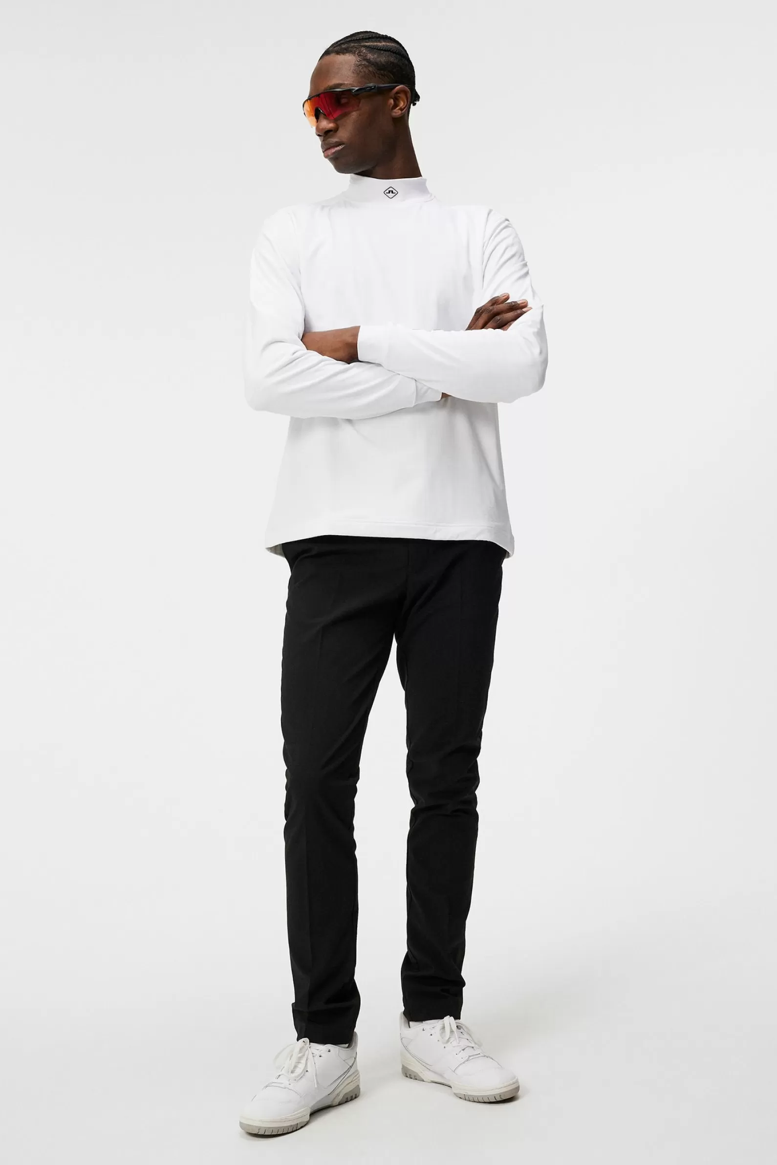 J.Lindeberg Til Hybrid Mid Layer White*MÄN Bas- och mellanlager