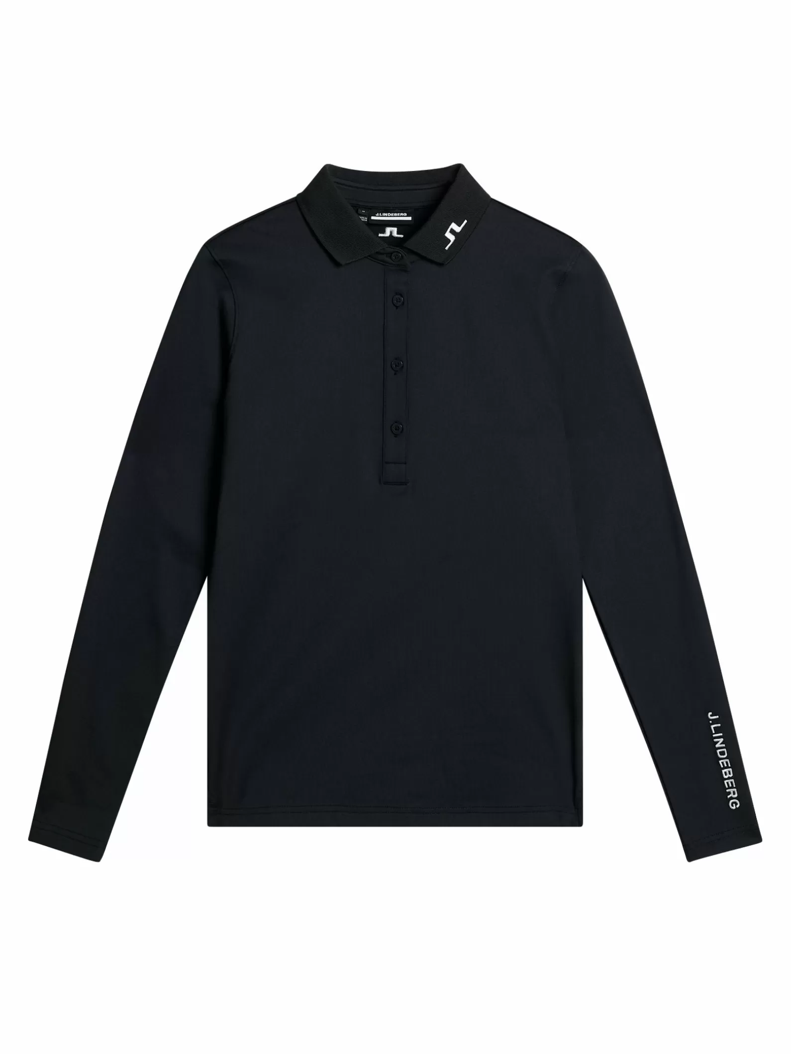 J.Lindeberg Tour Tech Ls Polo Black*KVINNOR Bas- och mellanlager