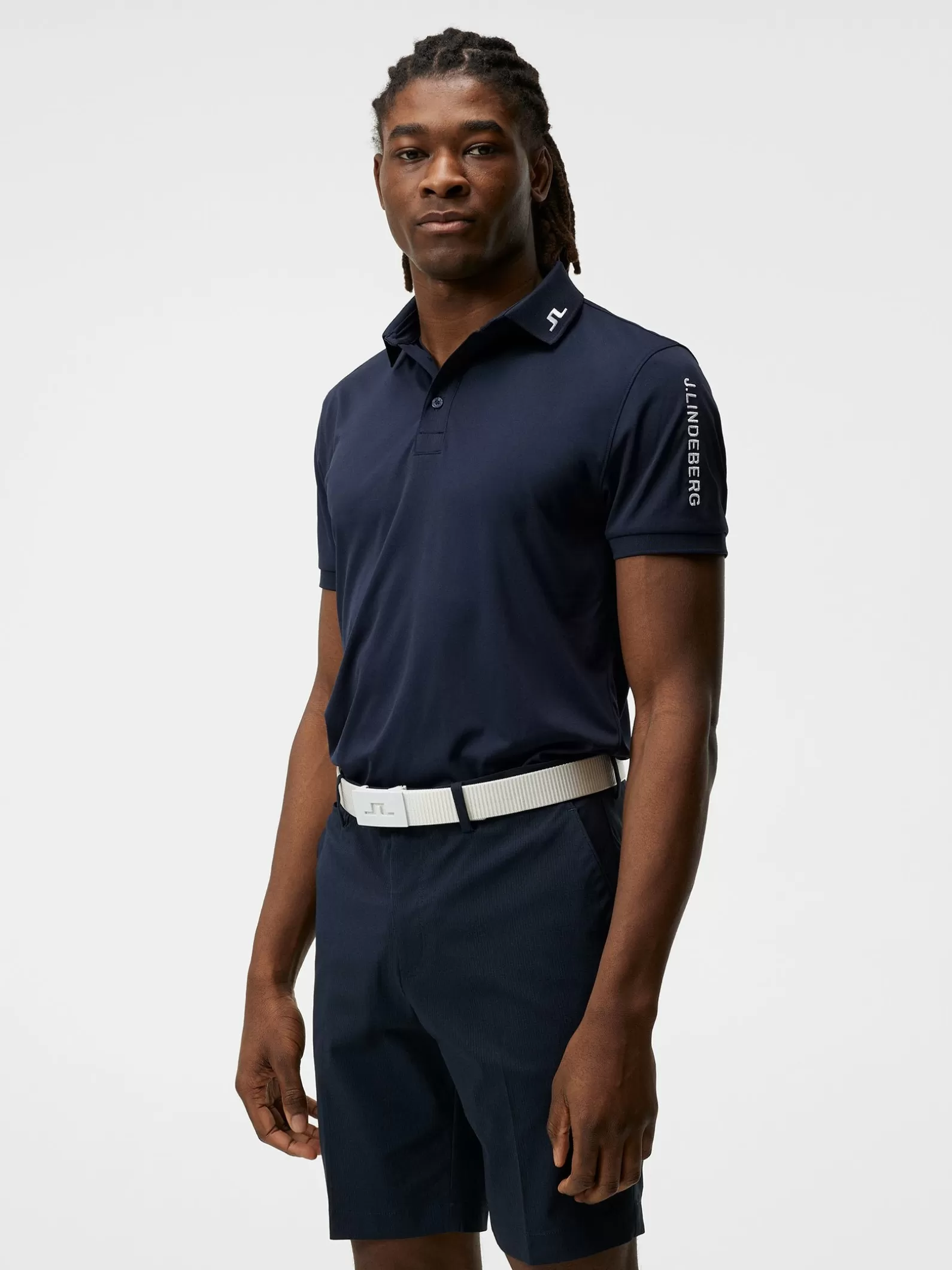 J.Lindeberg Tour Tech Reg Fit Golf Polo Jl Navy*MÄN Polotröjor