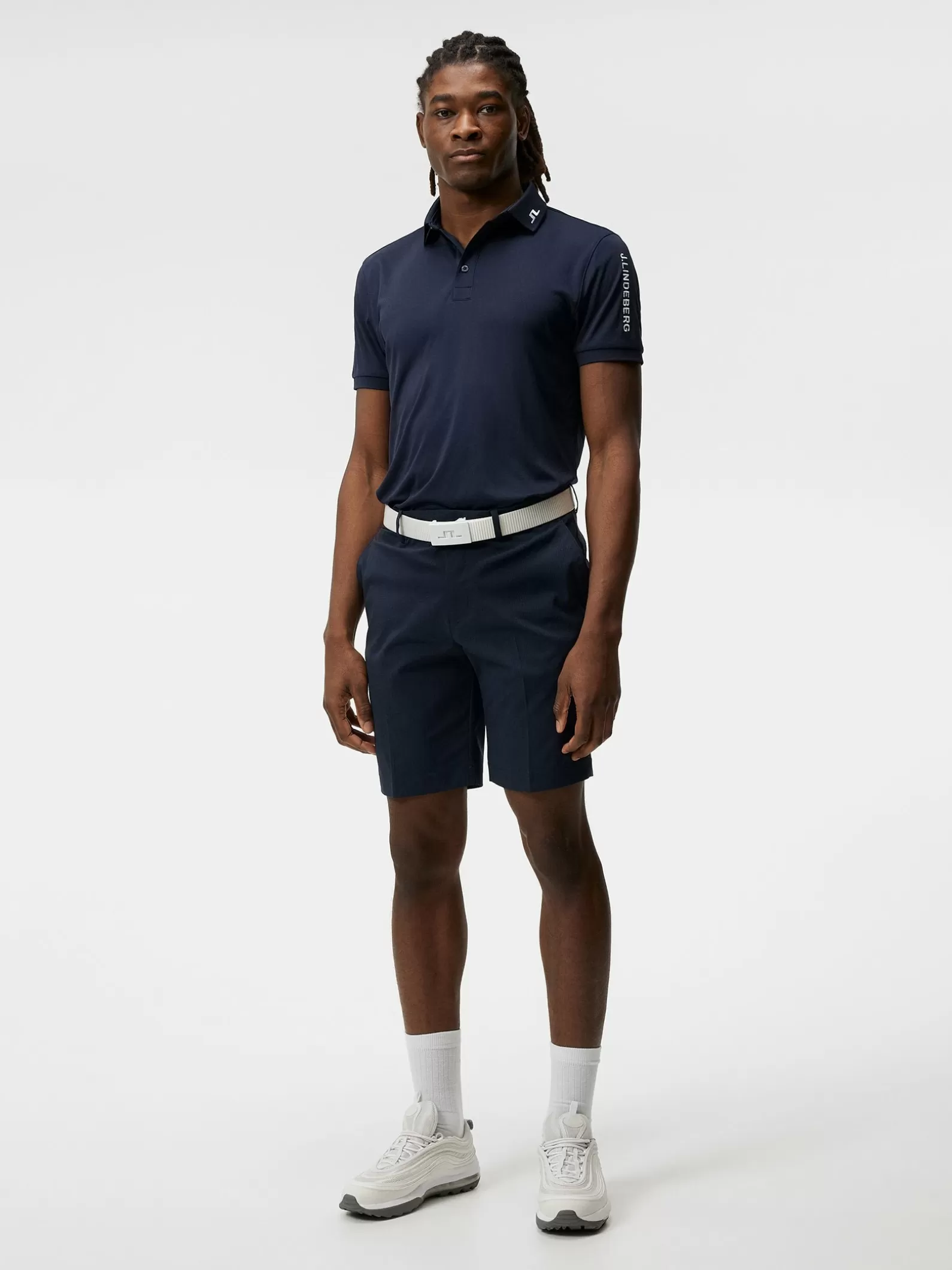 J.Lindeberg Tour Tech Reg Fit Golf Polo Jl Navy*MÄN Polotröjor