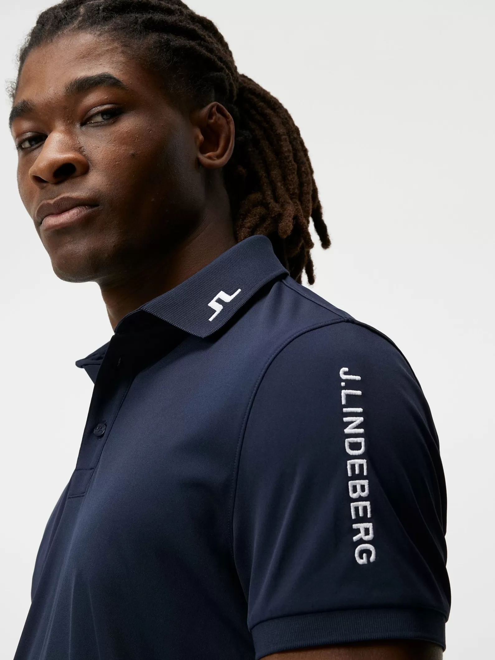 J.Lindeberg Tour Tech Reg Fit Golf Polo Jl Navy*MÄN Polotröjor