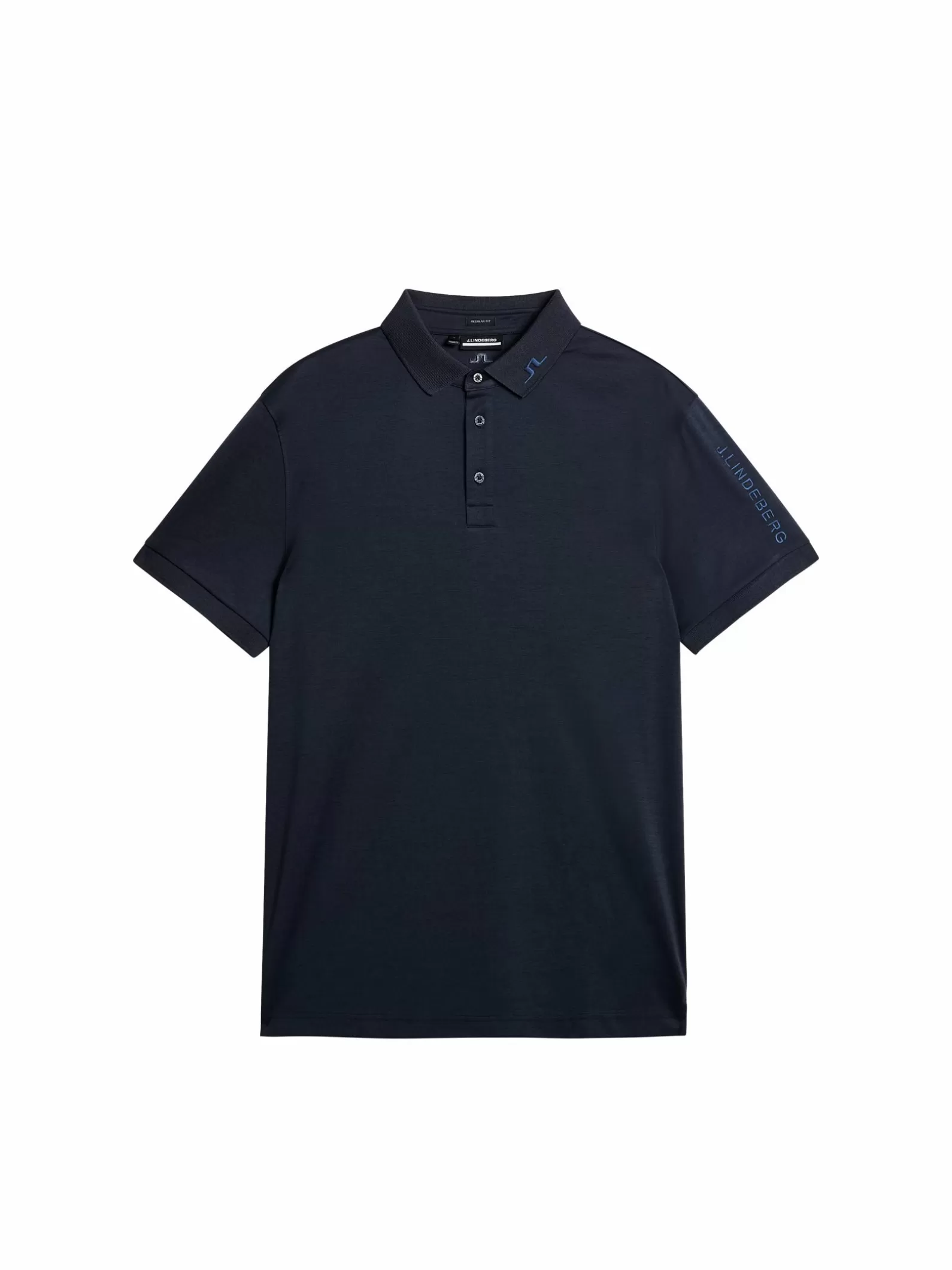 J.Lindeberg Tour Tech Reg Fit Polo Navy Melange*MÄN Polotröjor