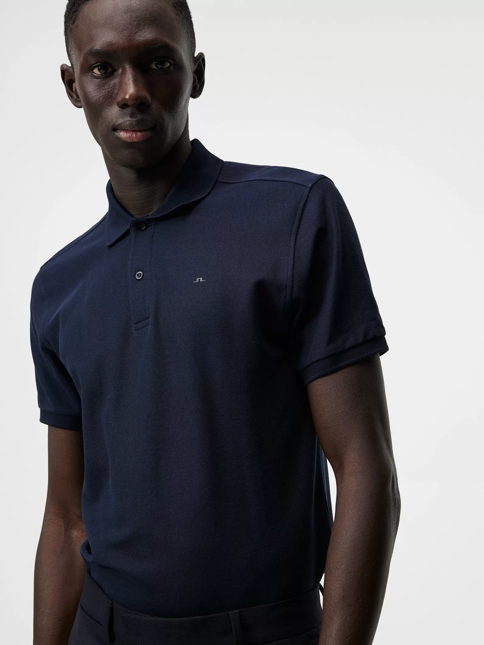 J.Lindeberg Troy Pique Polo Shirt Jl Navy*MÄN Polotröjor