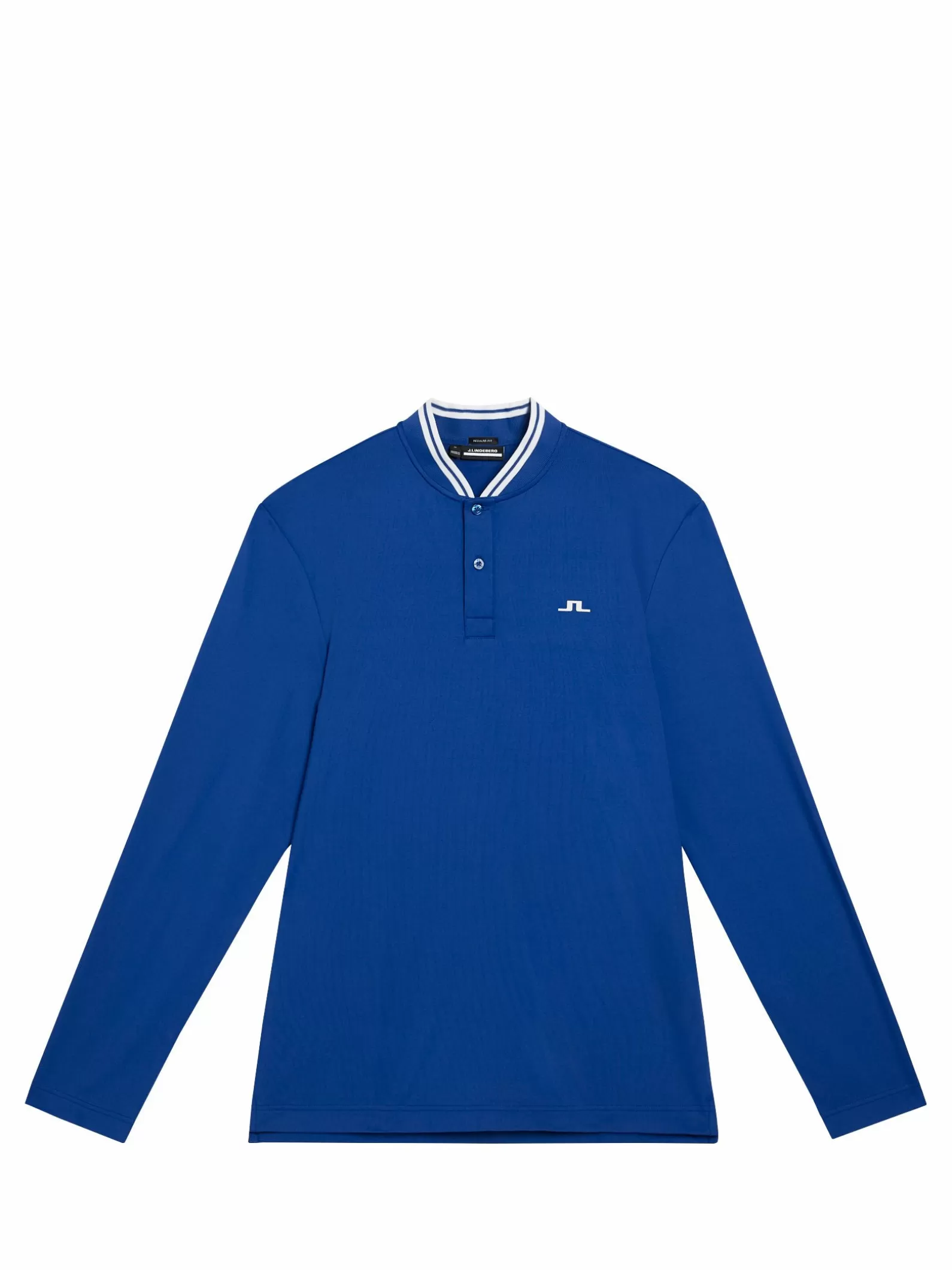 J.Lindeberg Tyson Ls Reg Fit Polo Sodalite Blue*MÄN Bas- och mellanlager