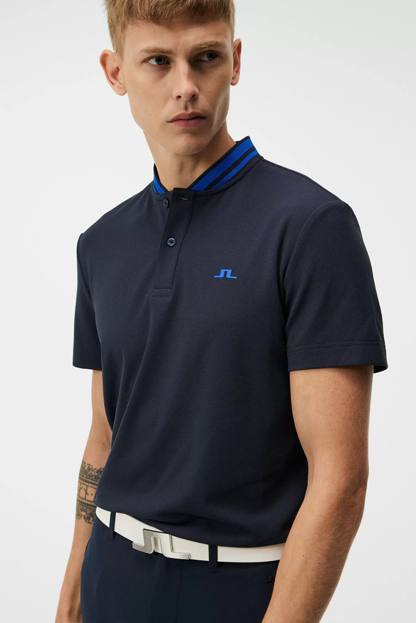 J.Lindeberg Tyson Regular Fit Polo Jl Navy*MÄN Polotröjor