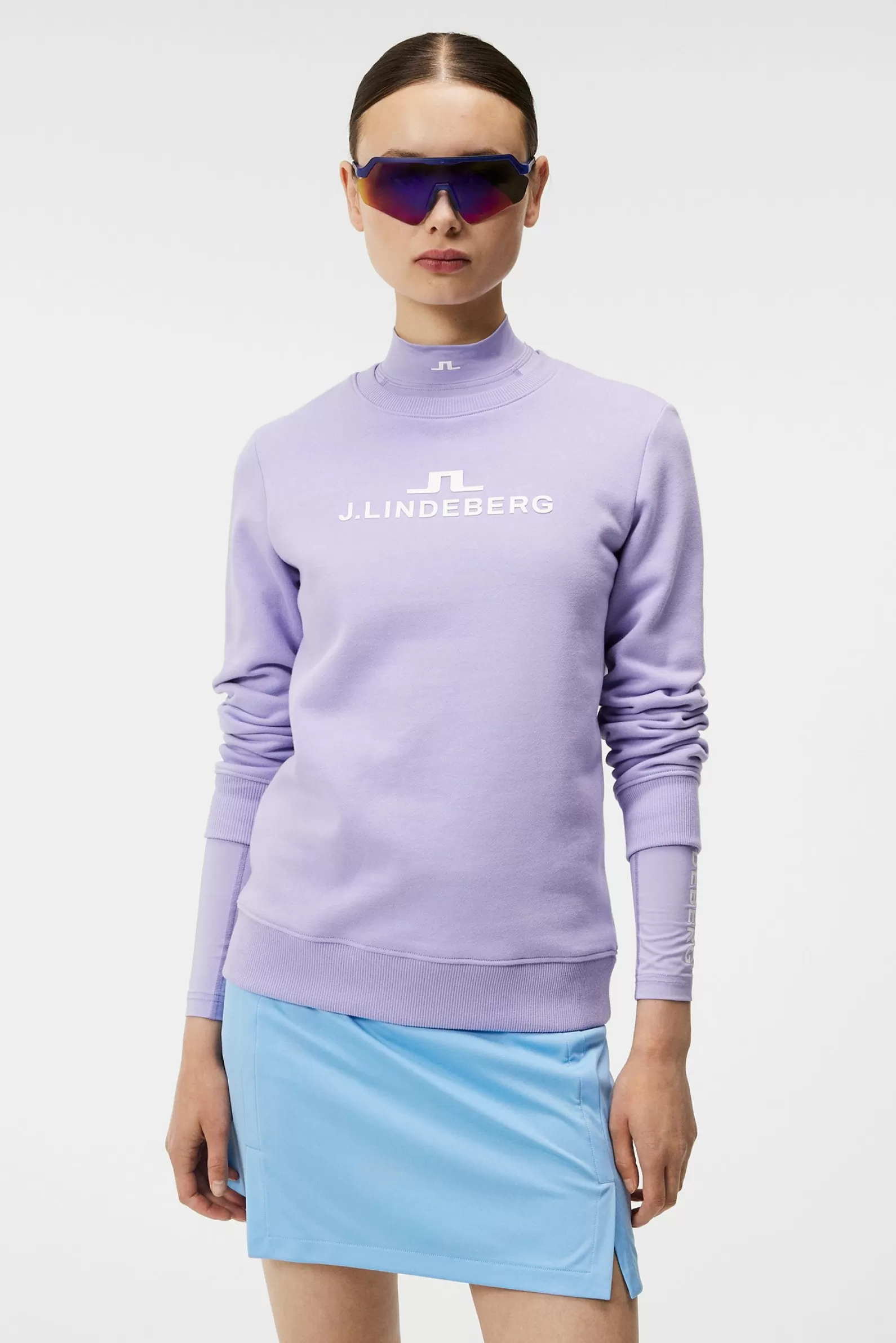 J.Lindeberg W Alpha Crew Neck Sweet Lavender*KVINNOR Tröjor