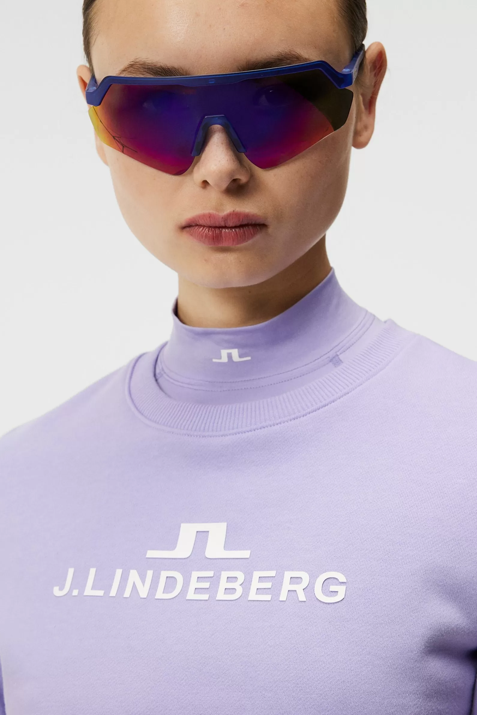 J.Lindeberg W Alpha Crew Neck Light Grey Melange*KVINNOR Tröjor