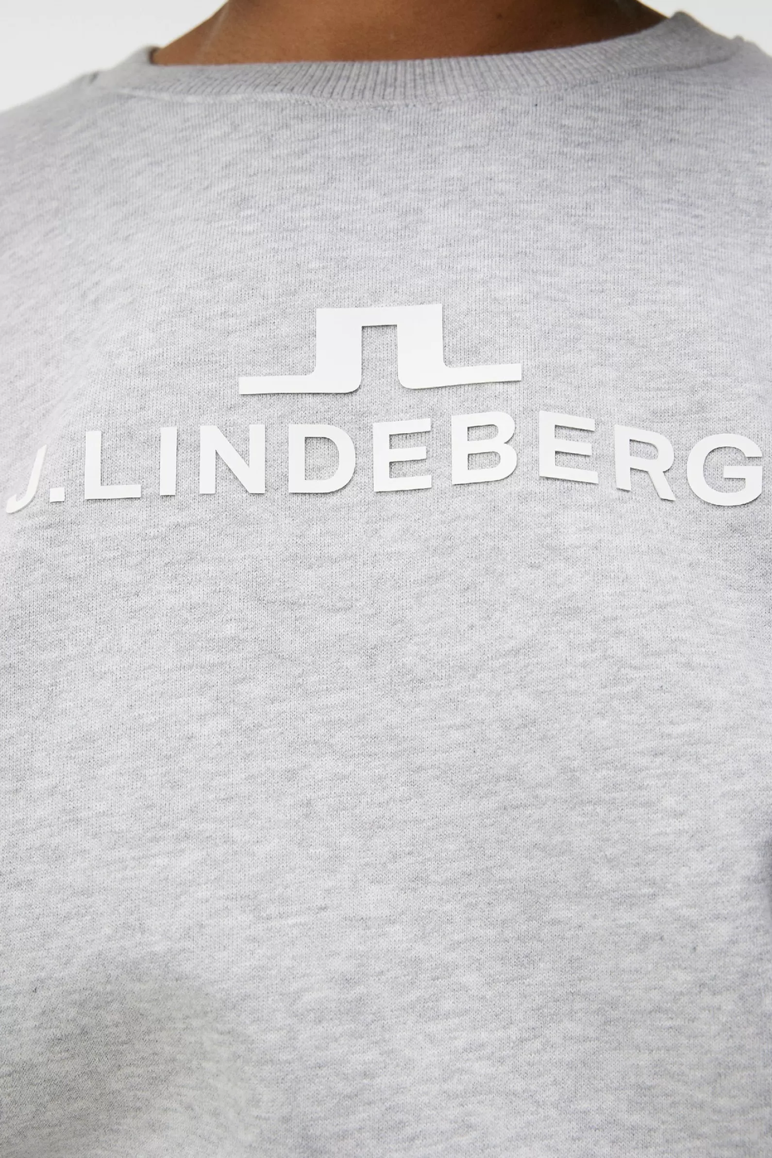 J.Lindeberg W Alpha Crew Neck Light Grey Melange*KVINNOR Tröjor