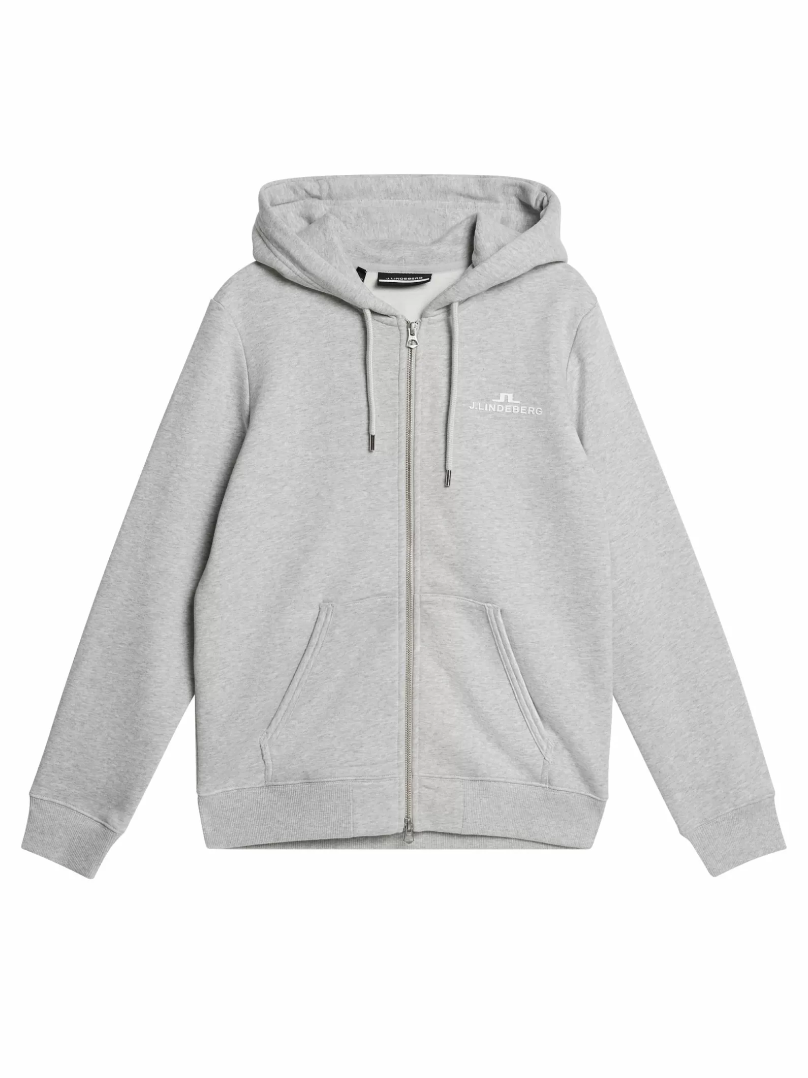 J.Lindeberg W Alpha Zip Hood Light Grey Melange*KVINNOR Tröjor