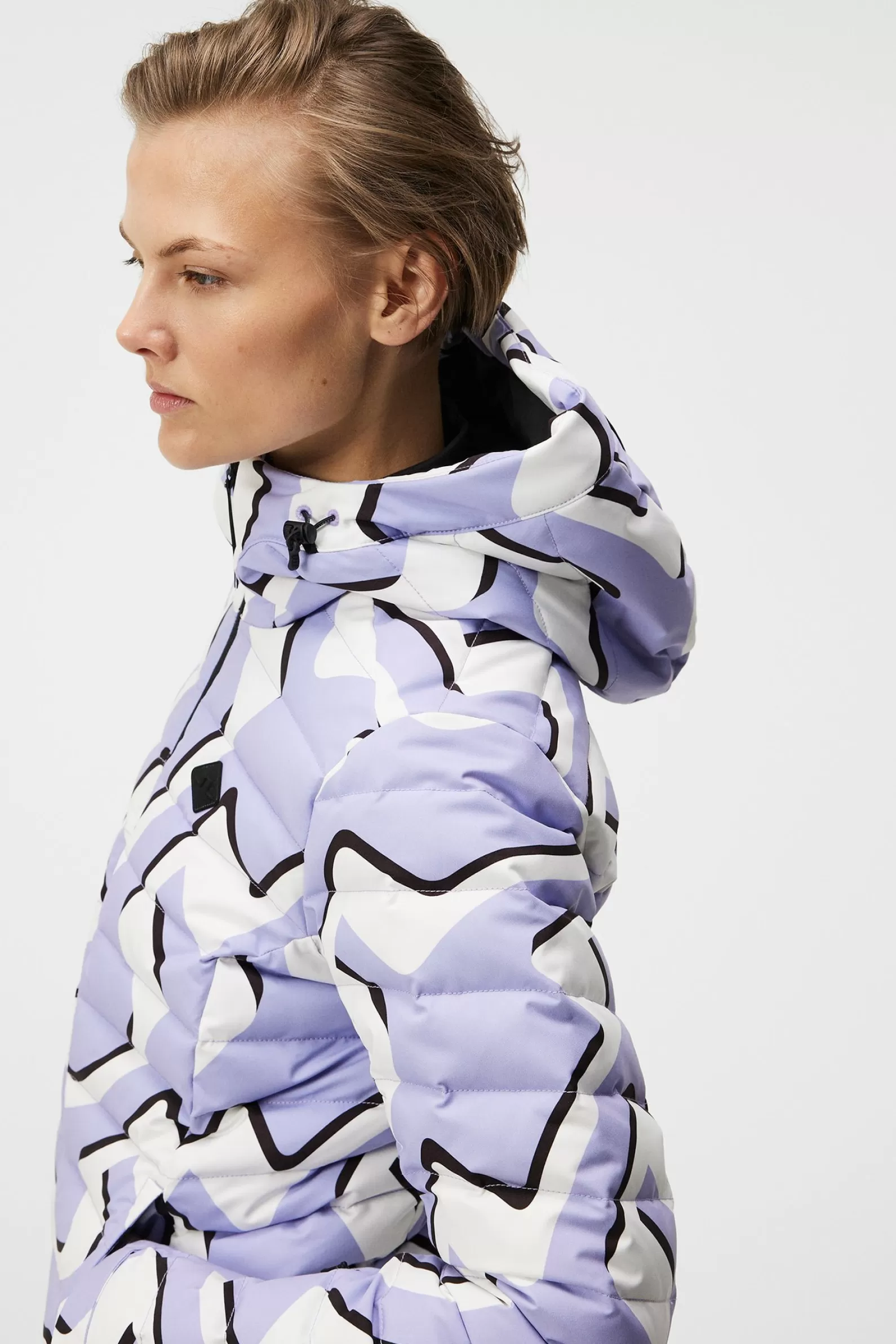 J.Lindeberg W Thermic Down Jacket Printed Bridge Wave Sweet Lavender*KVINNOR Jackor