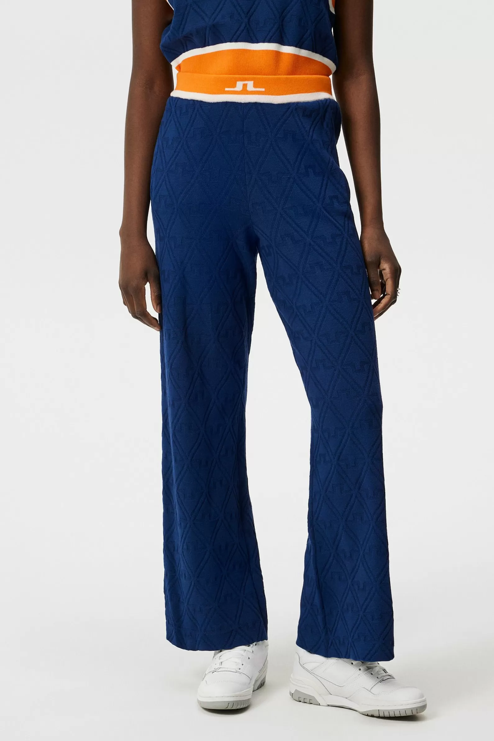 J.Lindeberg Wanda Knitted Pant Estate Blue*KVINNOR Byxor