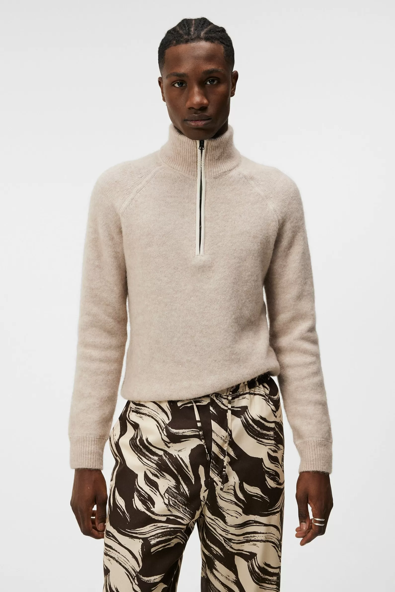 J.Lindeberg Wilton Half Zip Sweater Delicioso*MÄN Stickat